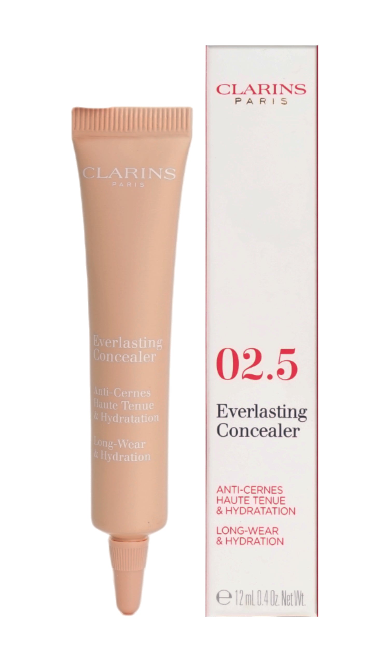 Clarins Everlasting Concealer Long Wear & Hydrating 0.4 OZ - CHOOSE YOUR SHADE