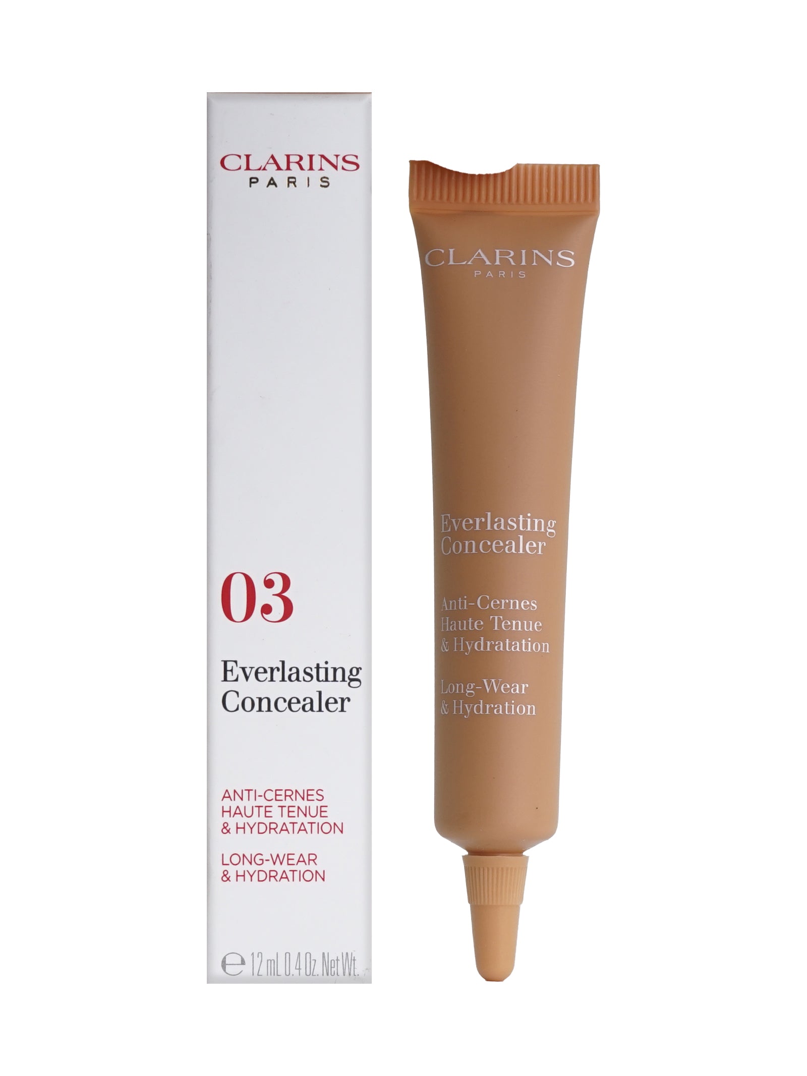 Clarins Everlasting Concealer Long Wear & Hydrating 0.4 OZ - CHOOSE YOUR SHADE