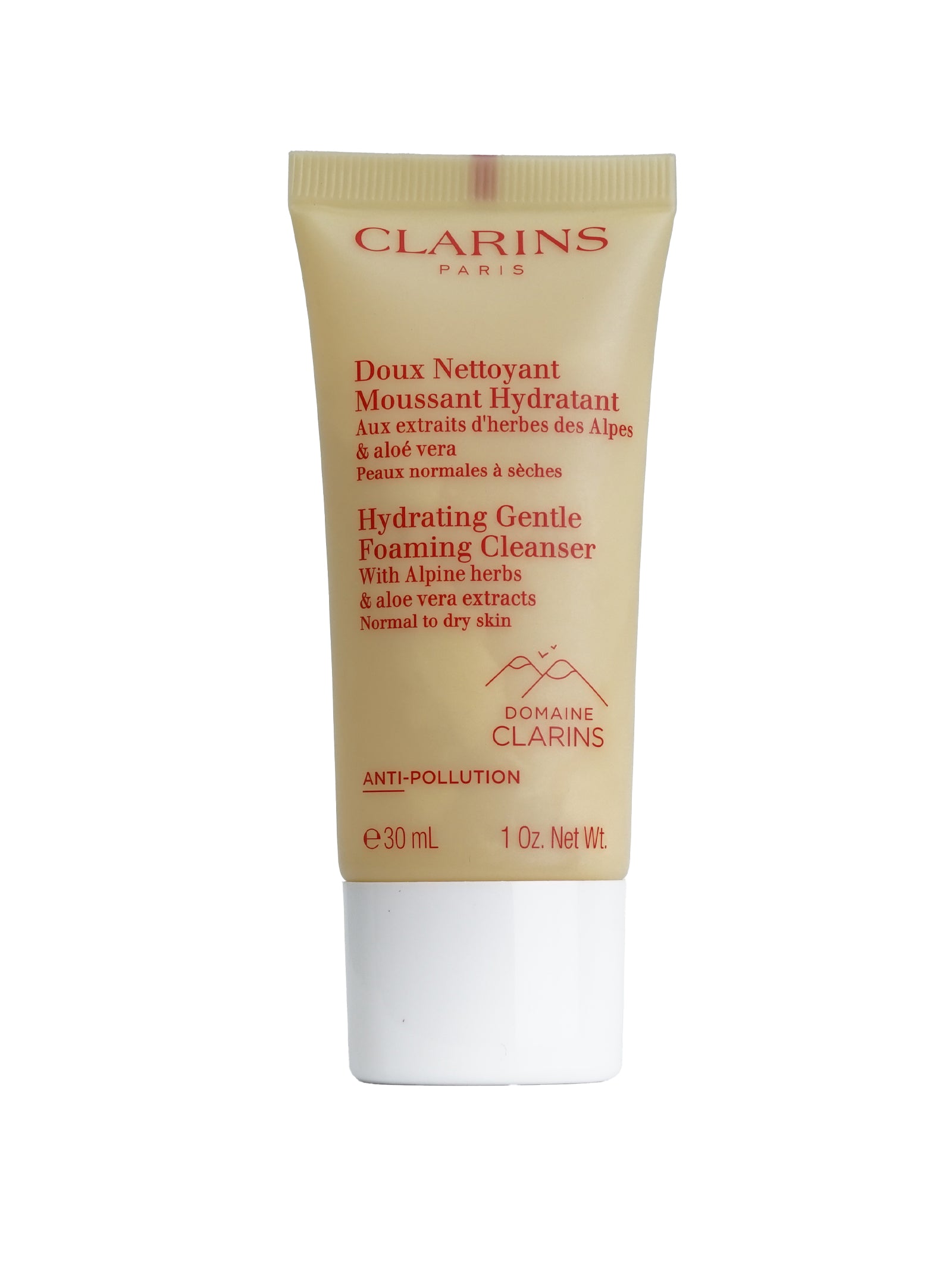 Clarins Hydrating Gentle Foaming Cleanser Normal & Dry Skin 1 OZ