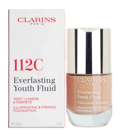 Clarins Everlasting Youth Fluid Illuminating & Firming Foundation 1 OZ - CHOOSE YOUR SHADE