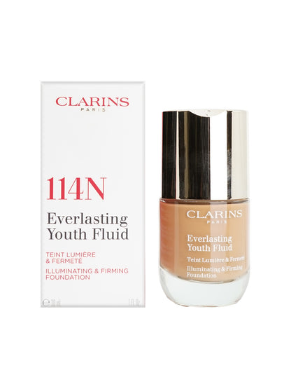 Clarins Everlasting Youth Fluid Illuminating & Firming Foundation 1 OZ - CHOOSE YOUR SHADE