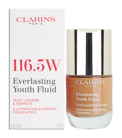 Clarins Everlasting Youth Fluid Illuminating & Firming Foundation 1 OZ - CHOOSE YOUR SHADE