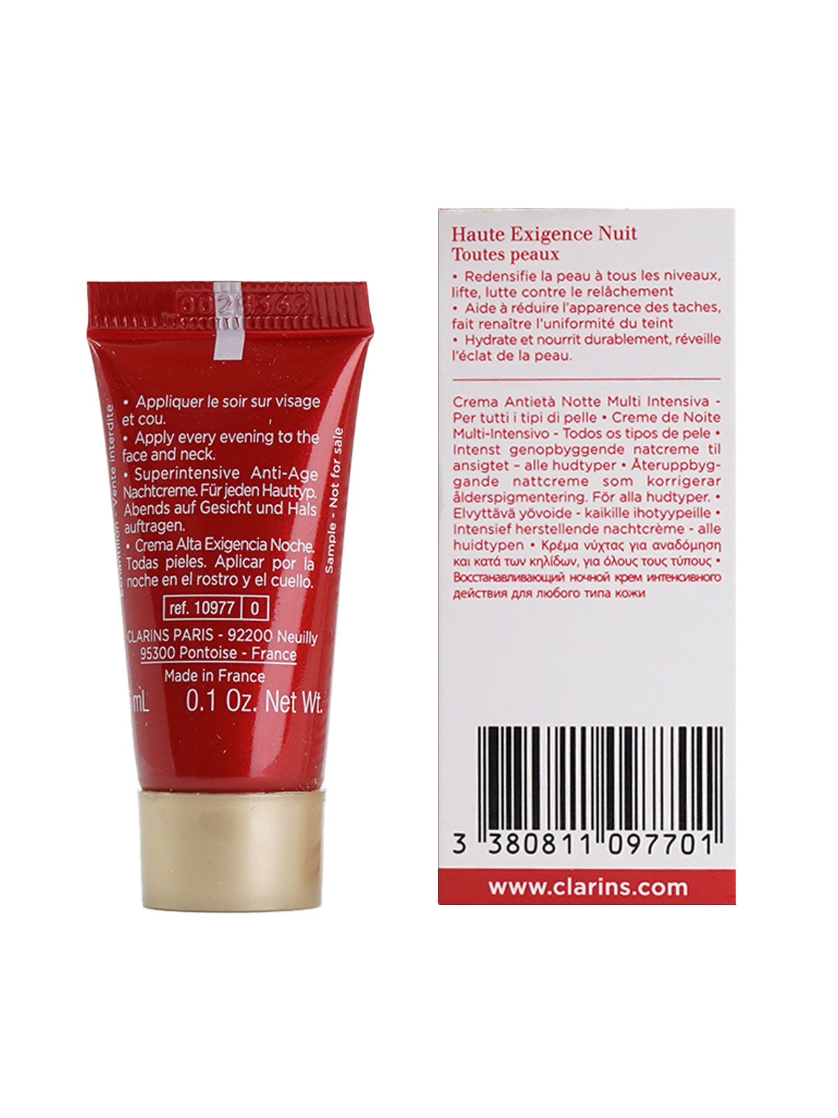 Clarins Super Restorative Night Cream All Skin Types 0.1 OZ