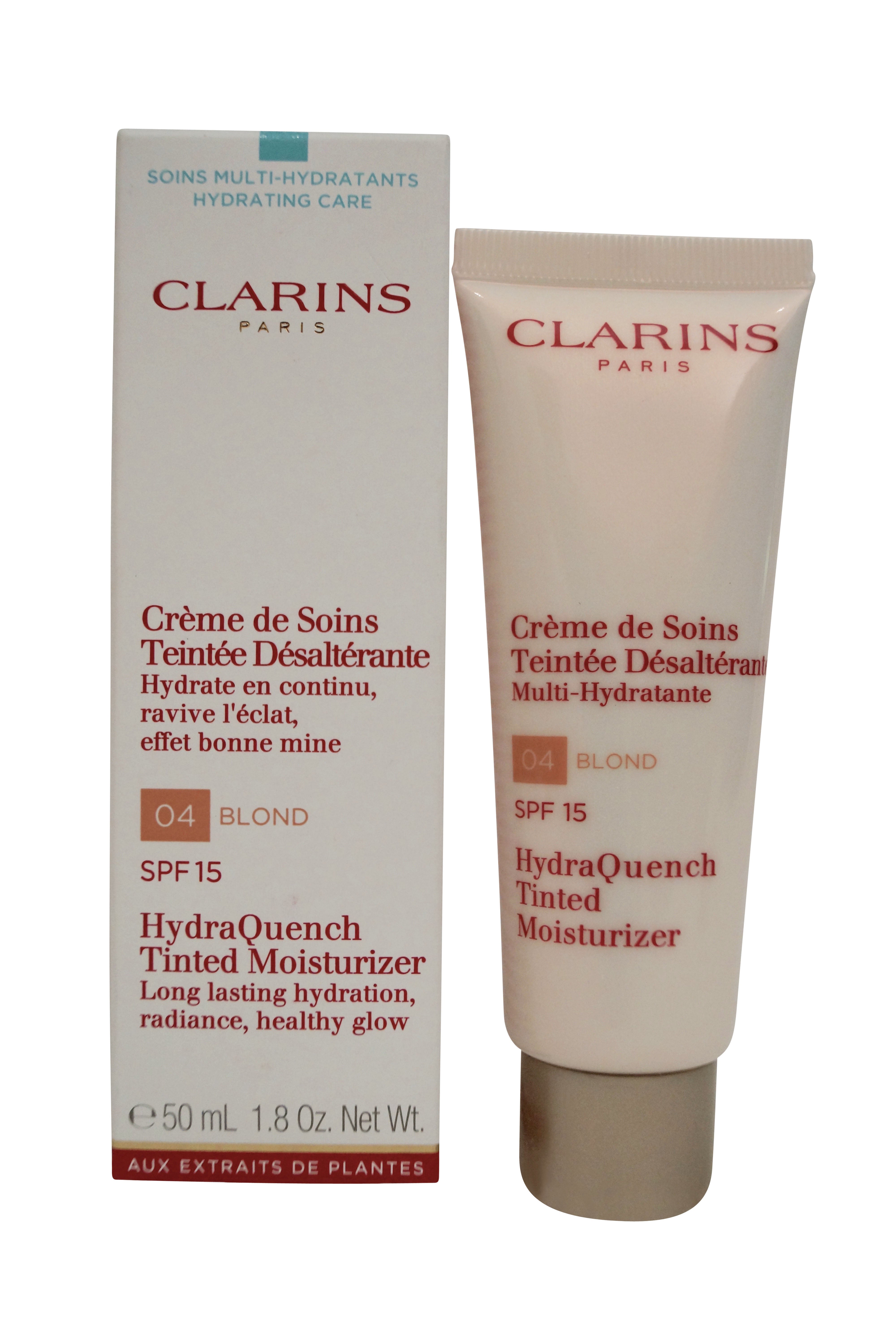 Clarins HydraQuench Tinted Moisturizer 04 Blond,1.8 Oz