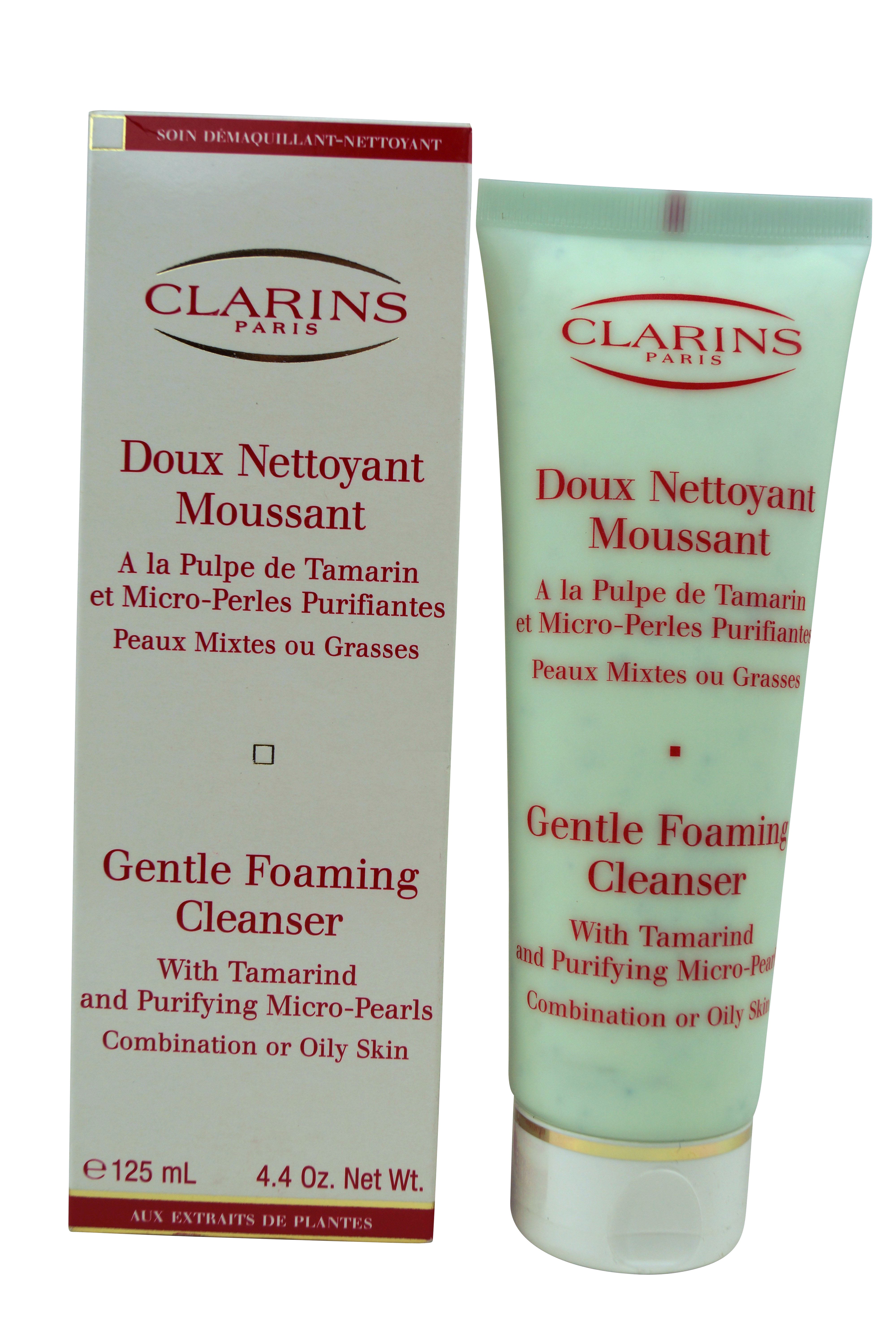 Clarins Foaming Cleanser Tamarind Micro Pearl Combination to Oily Skin 4.4 oz