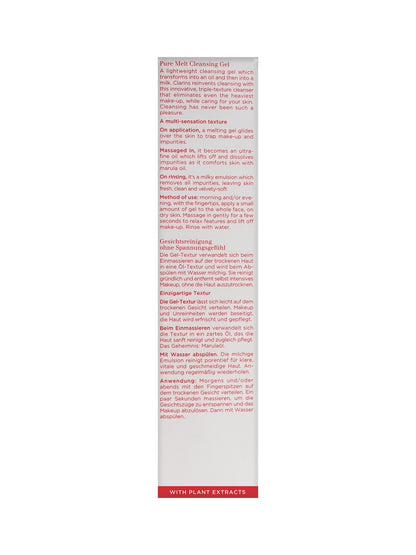 Clarins Pure Melt Cleansing Gel Rinse Off All Skin Types 4.4 OZ