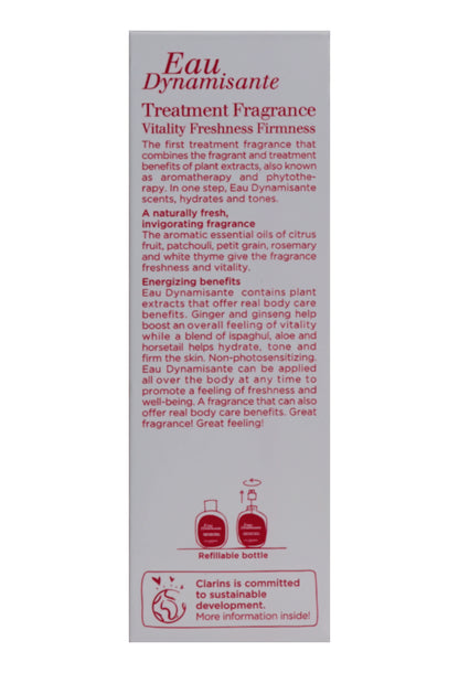 Clarins Eau Dynamisante Treatment Fragrance All Skin Types 3.3 OZ