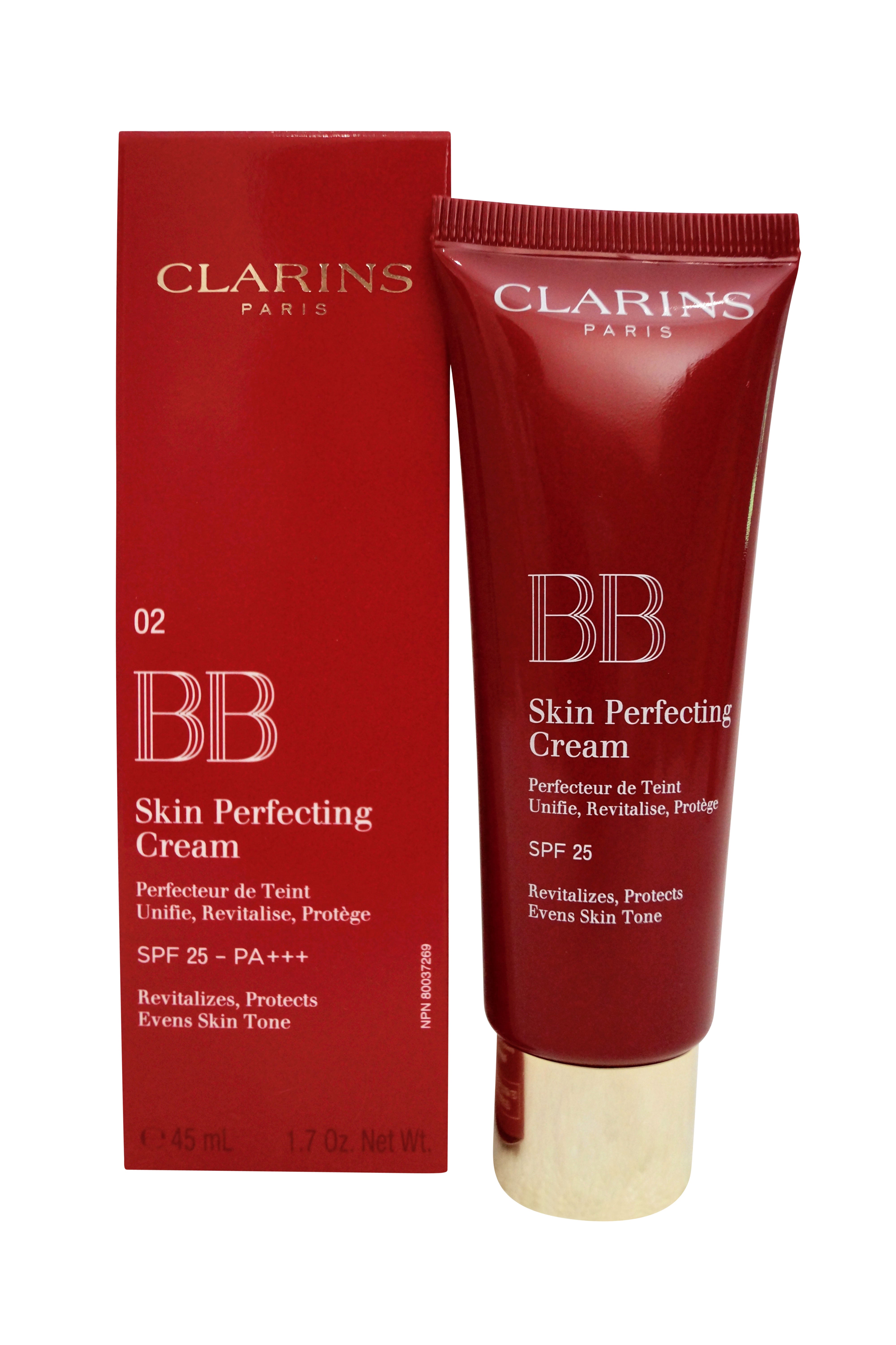 Clarins BB Skin Perfecting Cream SPF 25 02 Medium, 1.7 Oz