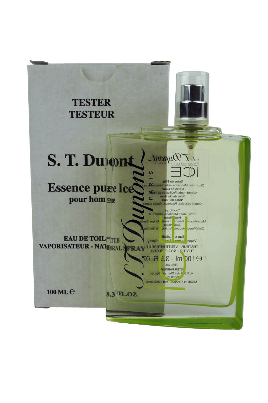 S T Dupont Essence Pure Ice Homme EDT unboxed 100 ml 3.3 oz