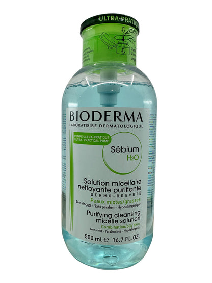 Bioderma Sebium H2O Purifying Micellar Solution Combination & Oily Skin 16.7 OZ