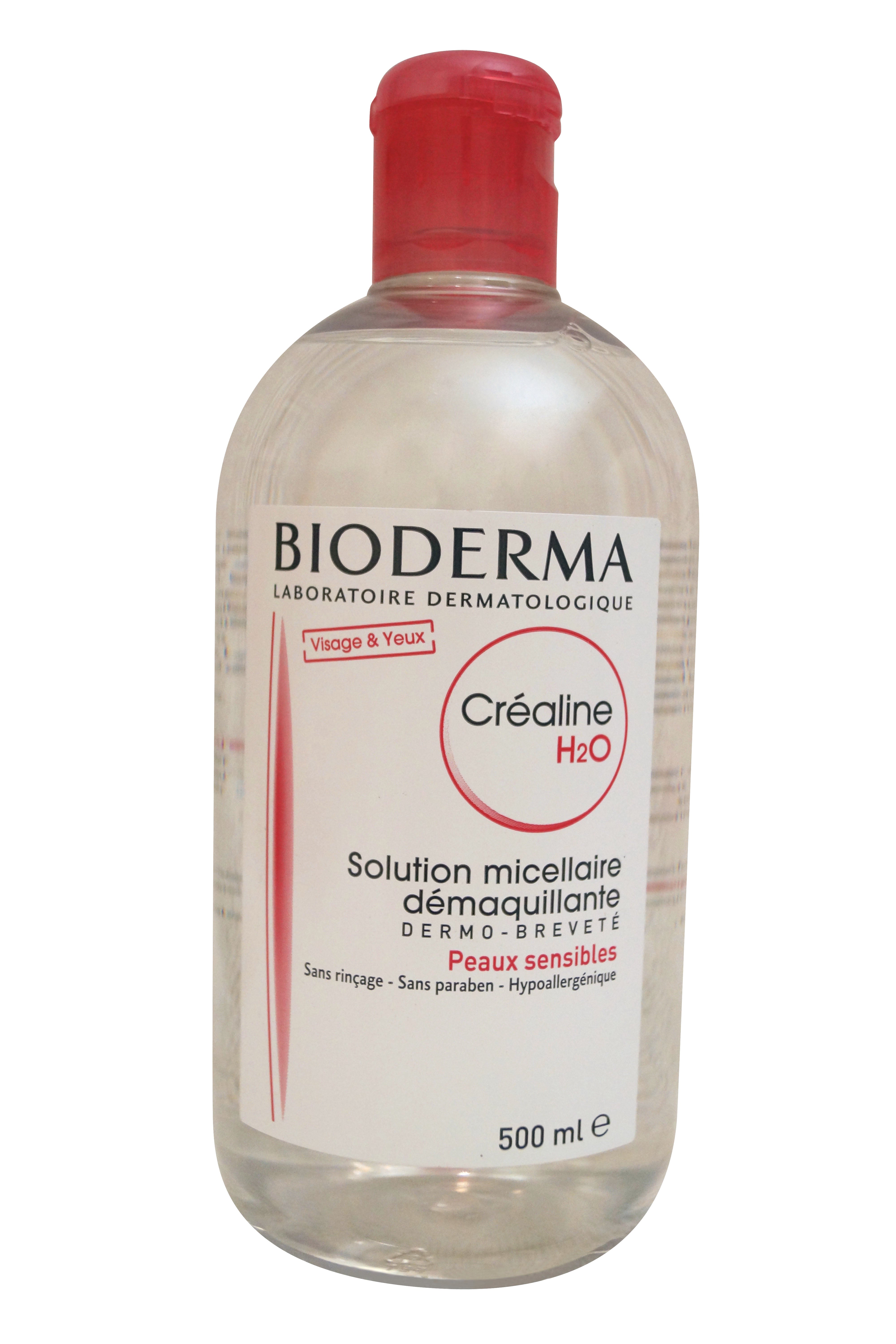 Bioderma Crealine H2O Micelle Solution, Sensitive Skin, 16.91 Fluid Ounce