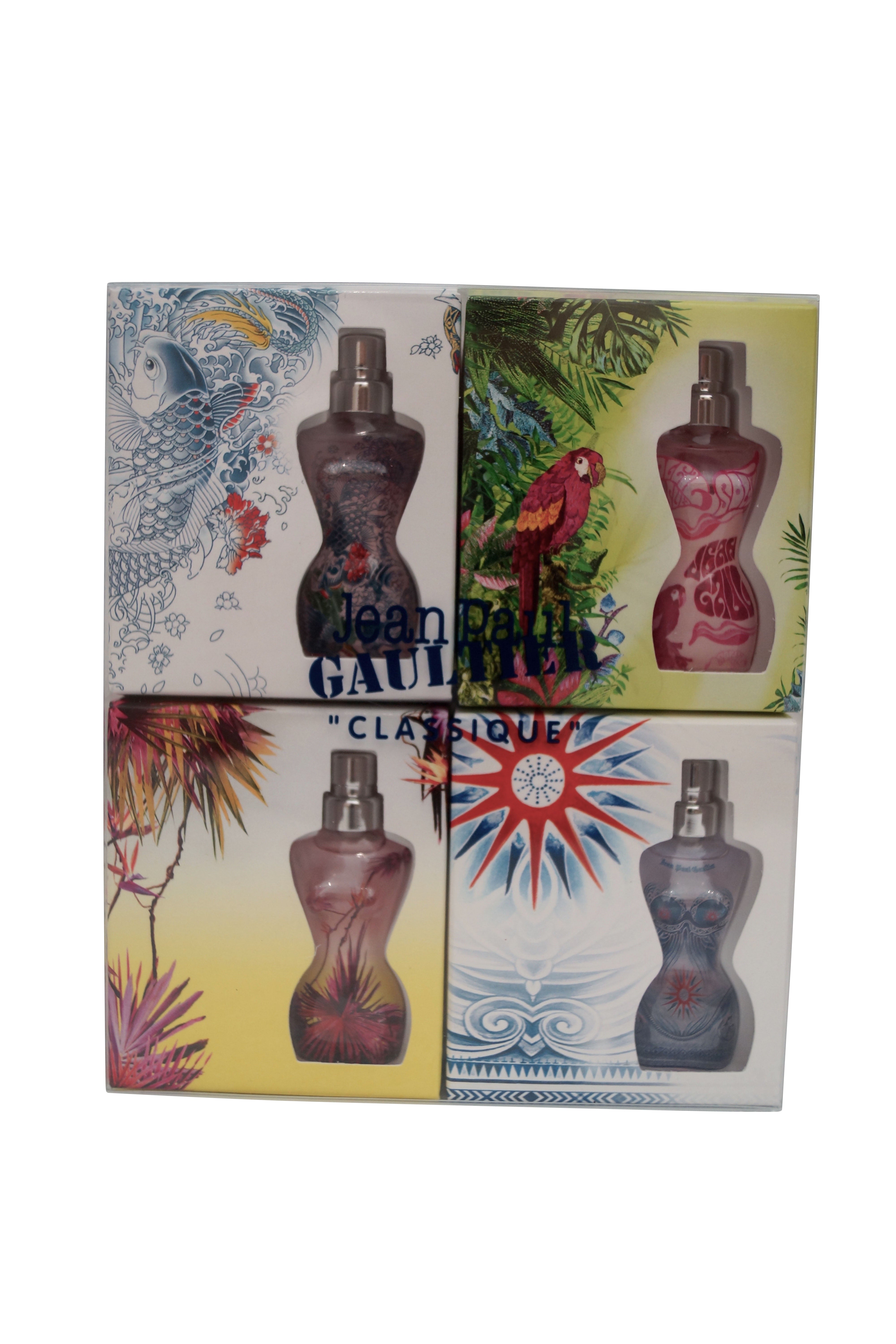 Jean Paul Gaultier Classique D'Ete Summer Fragrance Miniatures 4 Piece Gift Set