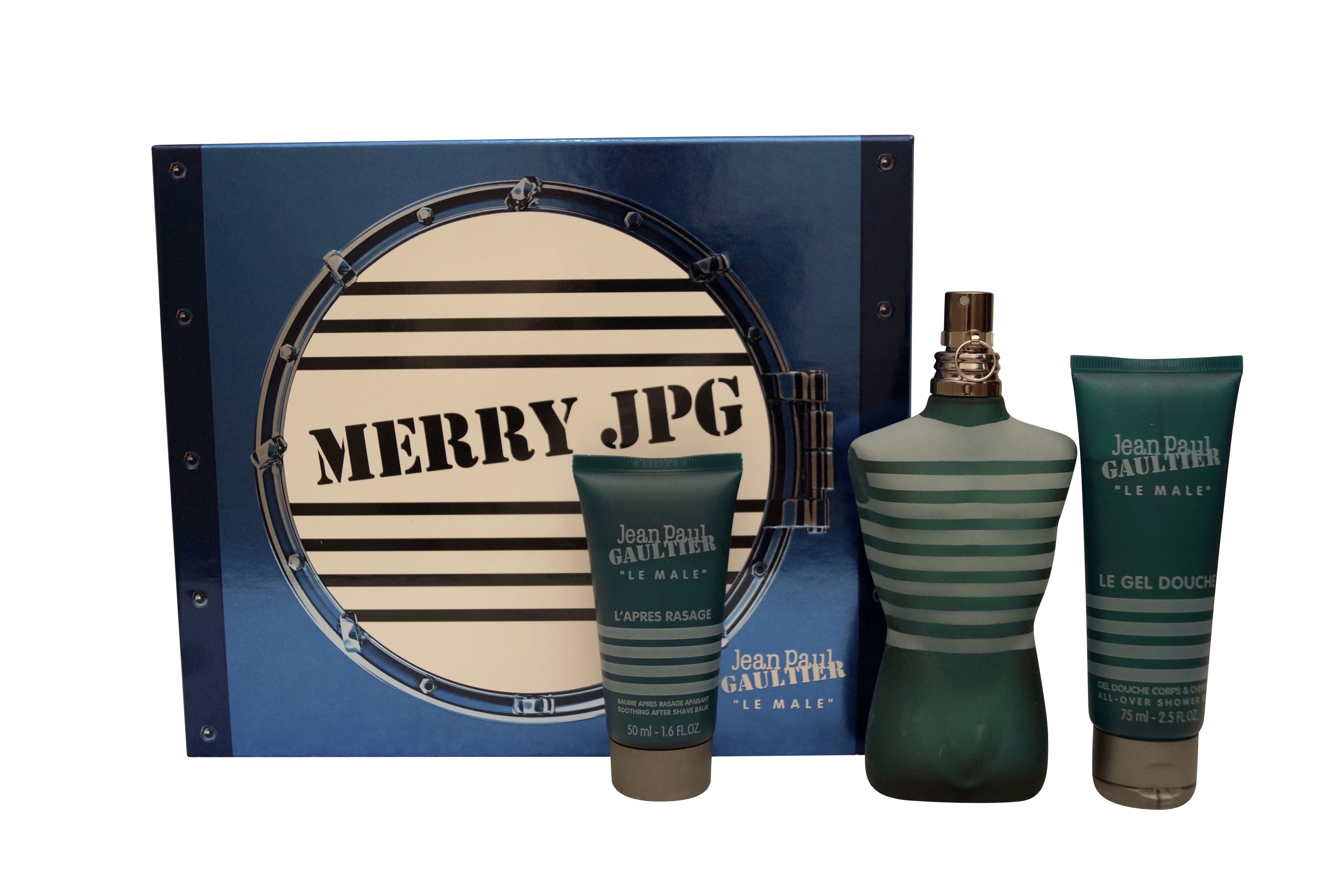 Jean Paul Gaultier Le Male Gift Set 4.2oz,EDT, 2.5oz, All Over Shower Gel 1.7oz