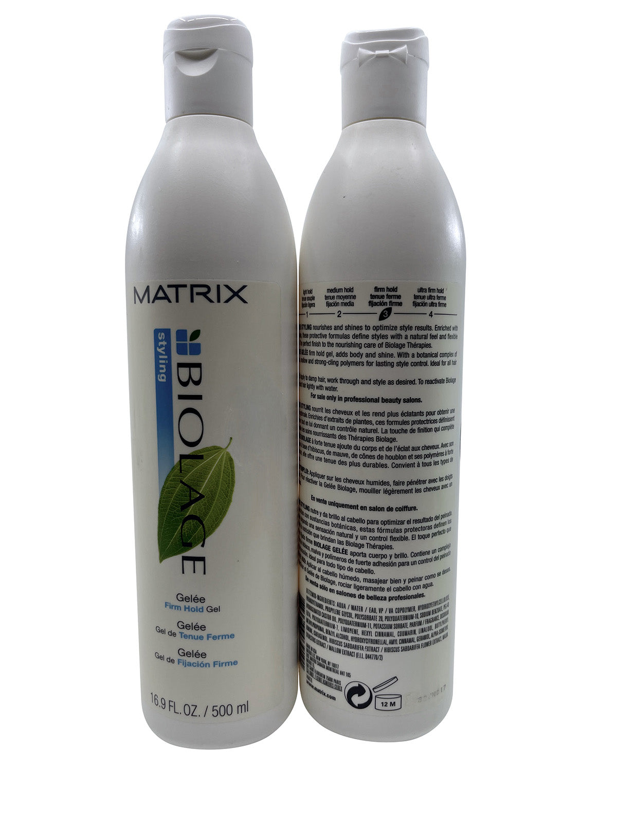 Matrix Biolage Gelee Firm Hold Gel 16.9 OZ Set of 2