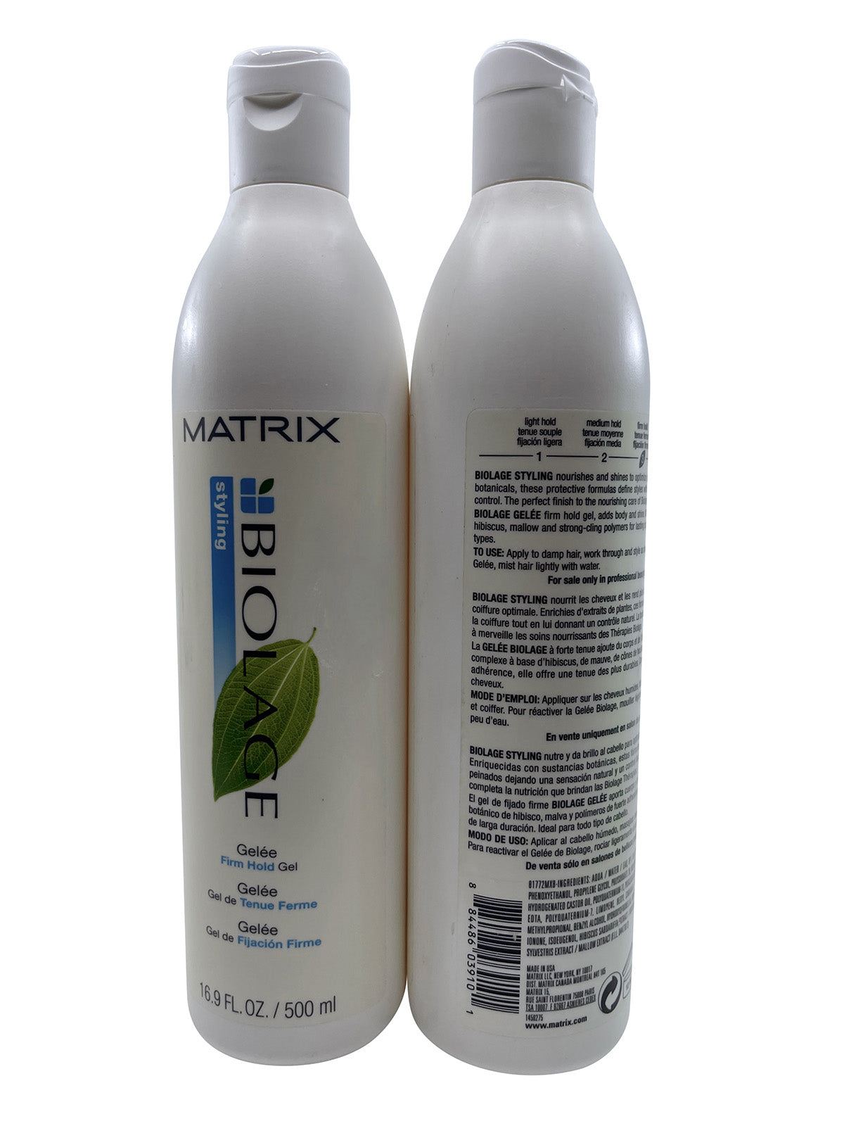 Matrix Biolage Gelee Firm Hold Gel 16.9 OZ Set of 2