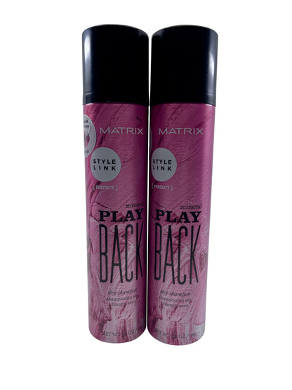 Matrix Style Link Play Back Mineral Dry Shampoo 3.4 OZ Set of 2