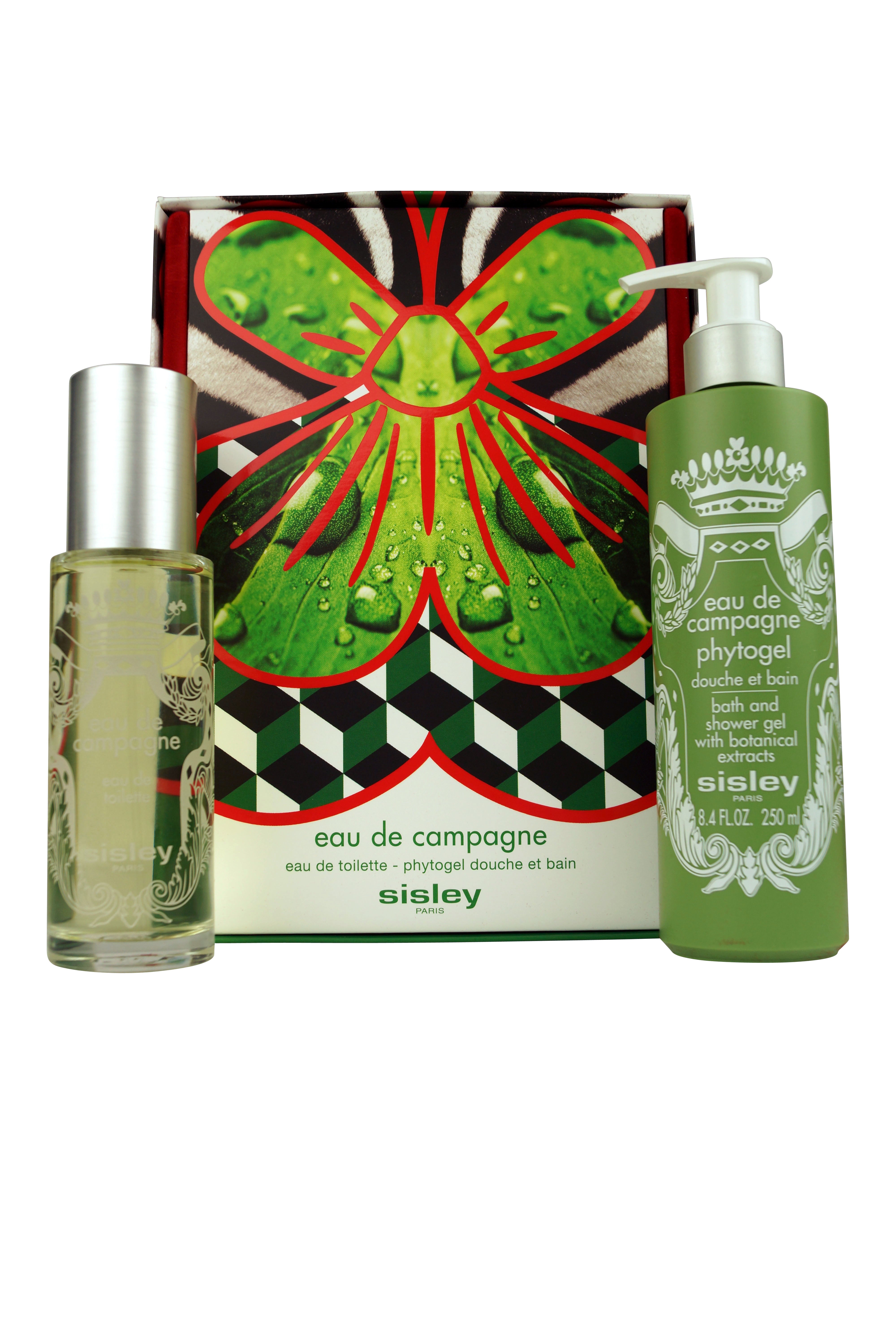 Sisley Paris Eau de Campagne EDT 3 oz and Bath Gel 8.4 oz Gift Set