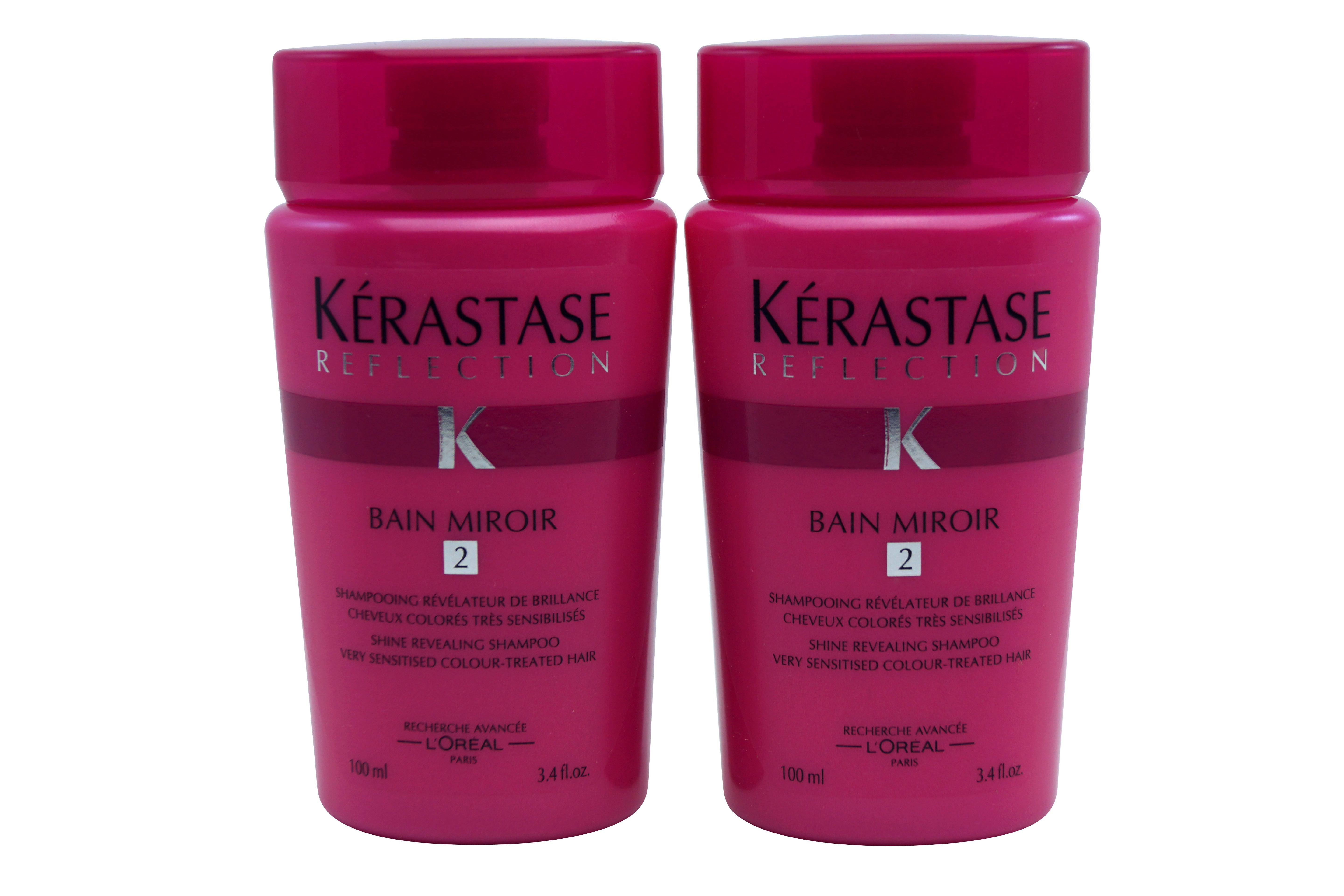 Kerastase Bain Miroir #2 Shampoo 3.4 oz ea Set of Two Travel Size Bottles