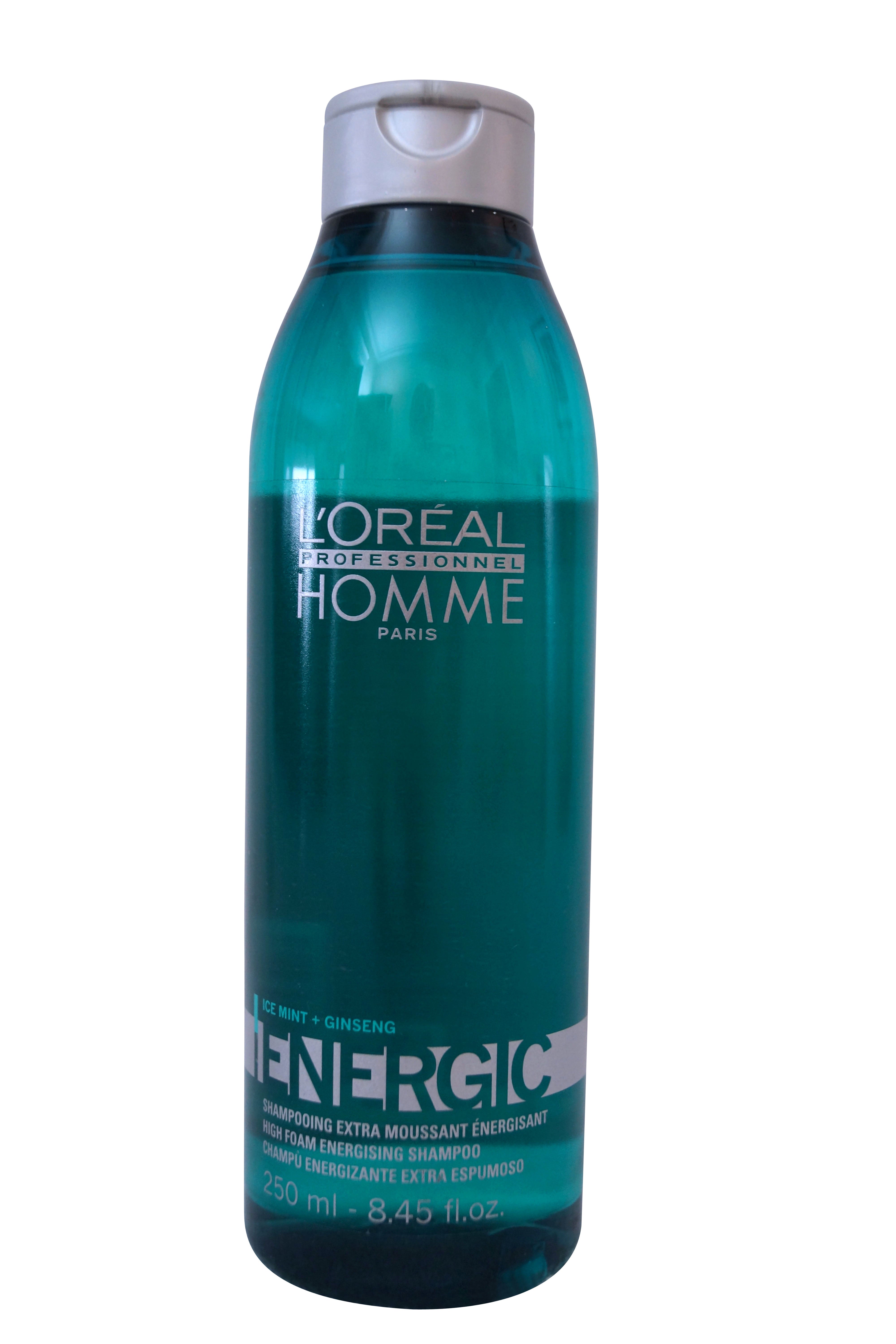 L'Oreal Homme Energic High Foam Energising Shampoo 250 ml 8.45 oz