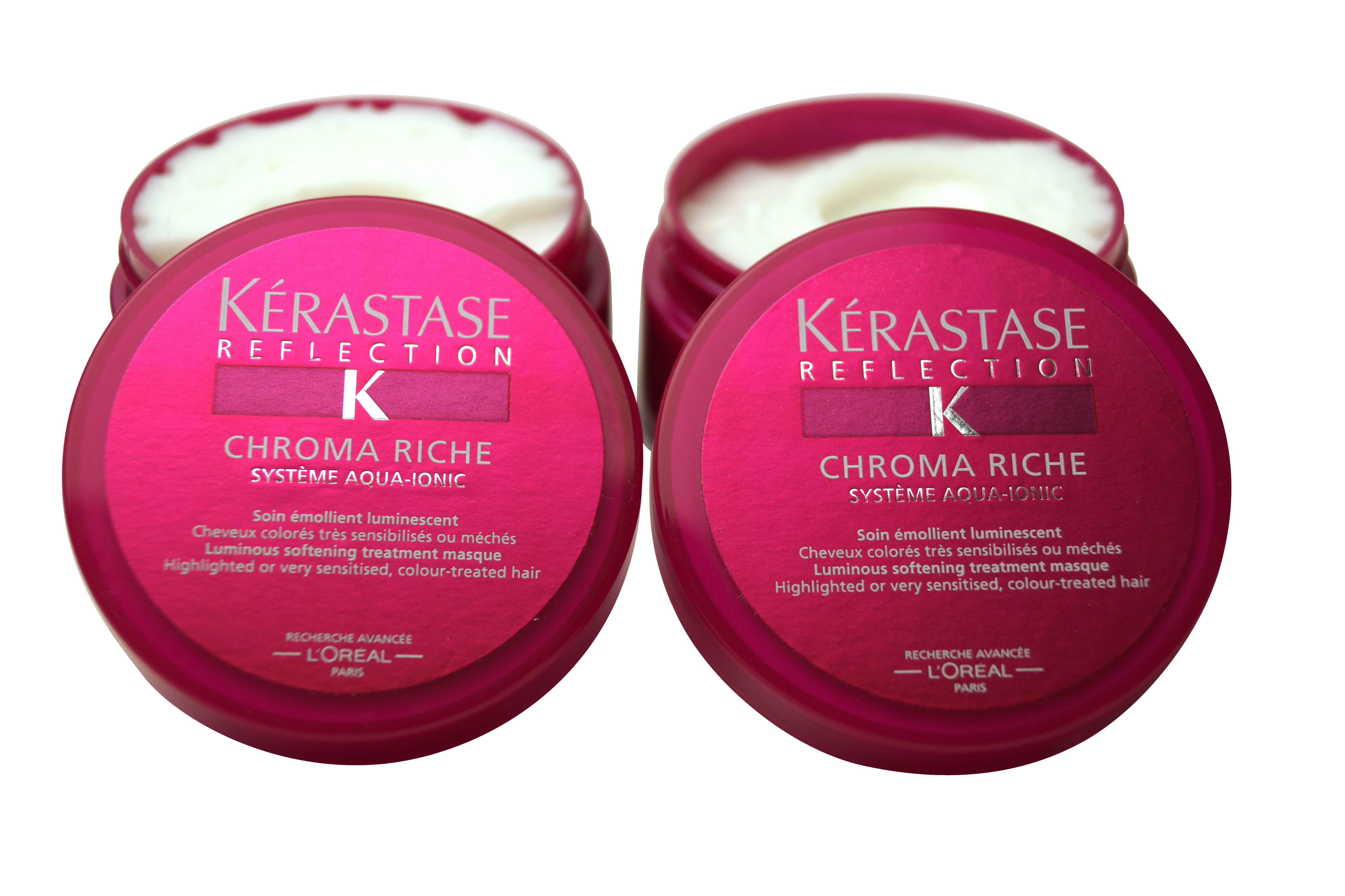 Kerastase Chroma Riche Masque 2.5 oz each bottle Set of Two Travel Size Bottles