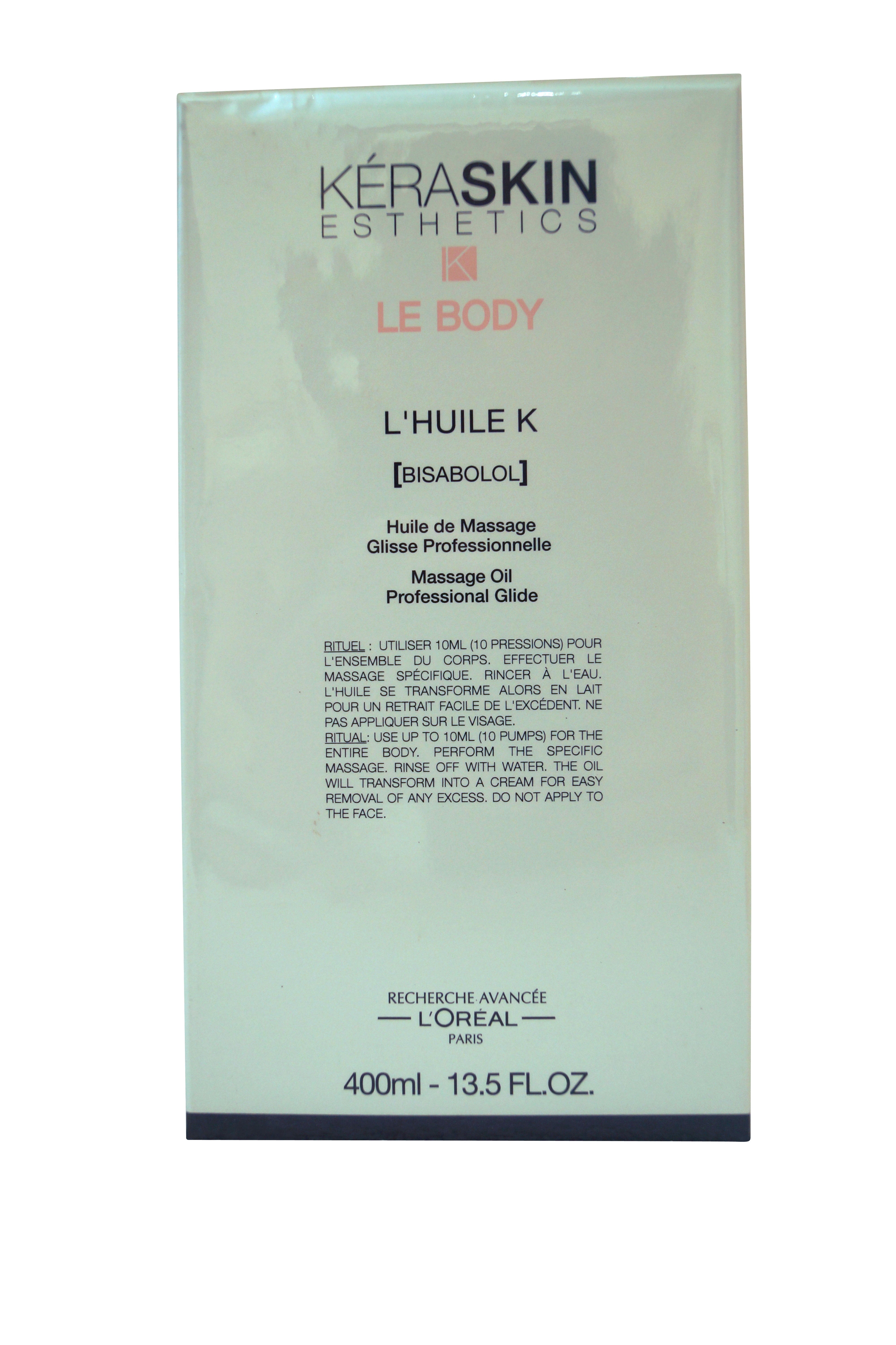 Keraskin Esthetics Le Body L-Huile K Massage Oil Professional Glide 13.5 oz
