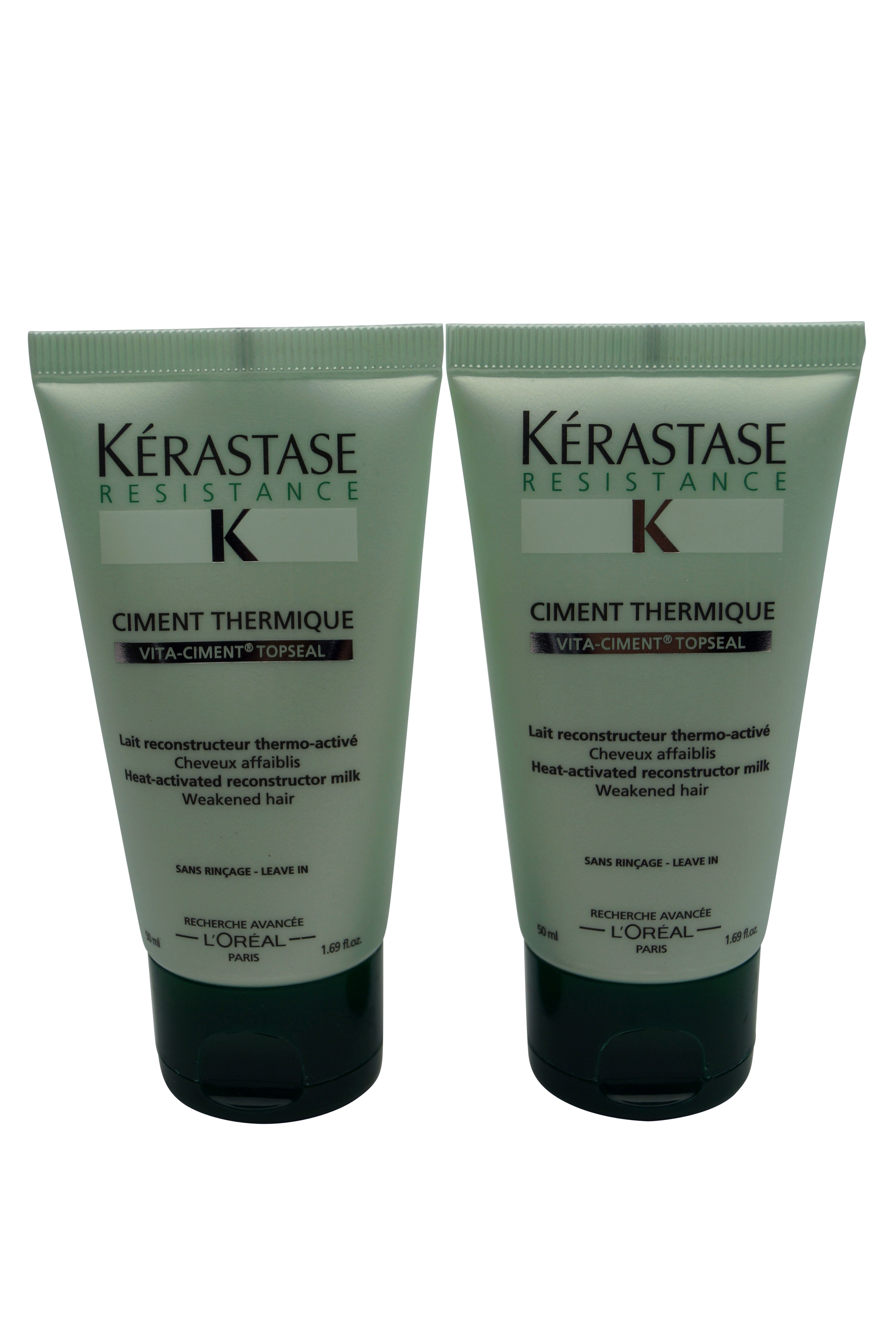 Kerastase Ciment Thermique 1.69 oz Travel Size Bottle Set of 2 Bottles