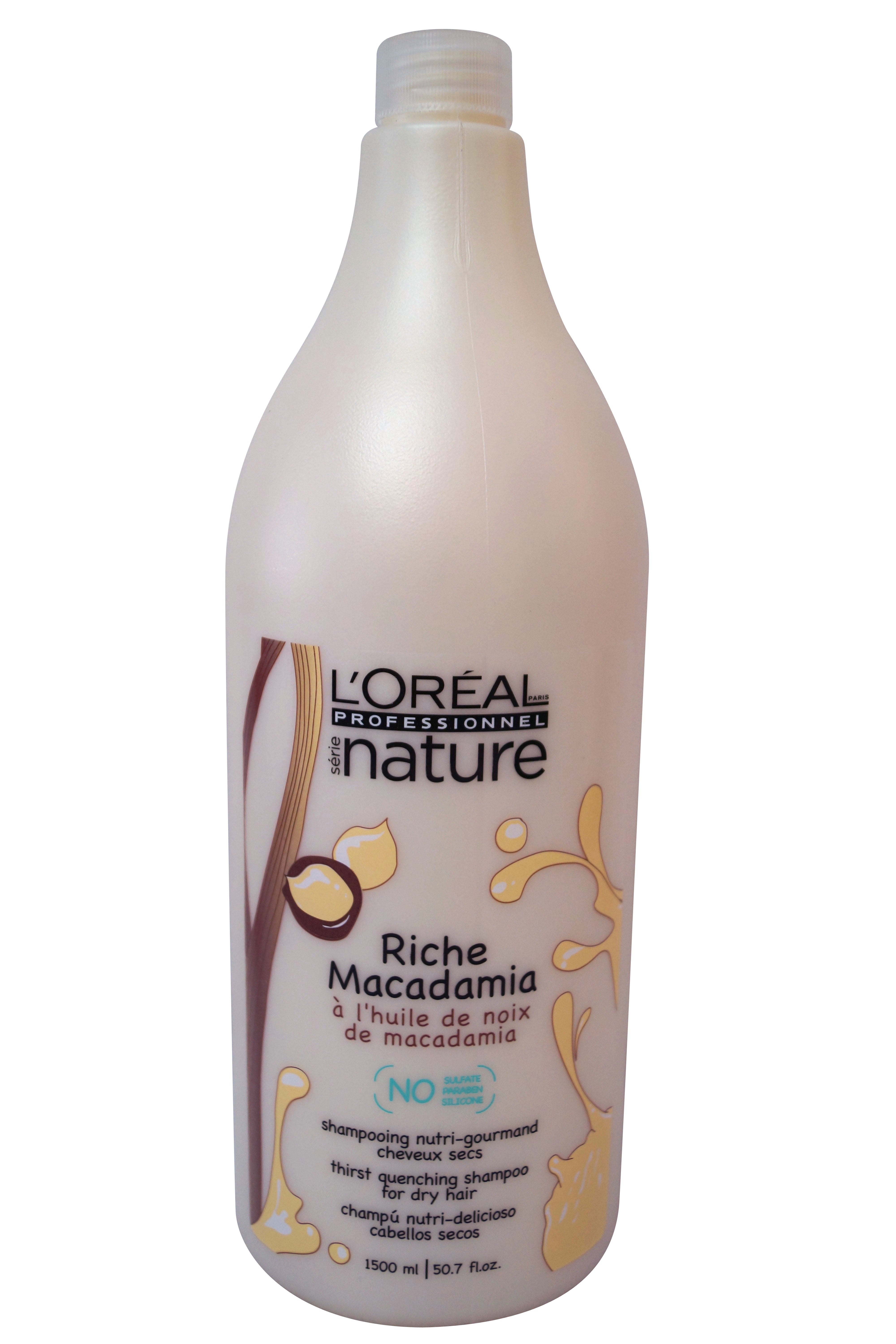 L'Oreal Nature Riche Macadamia Shampoo 1500 ml 50.7 oz