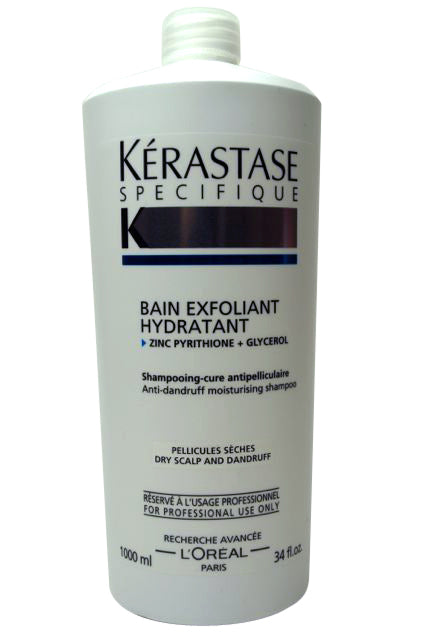 Kerastase Bain Exfoliant Hydratant Anti-dandruff, Dry Scalp 34 Oz 1000 Ml