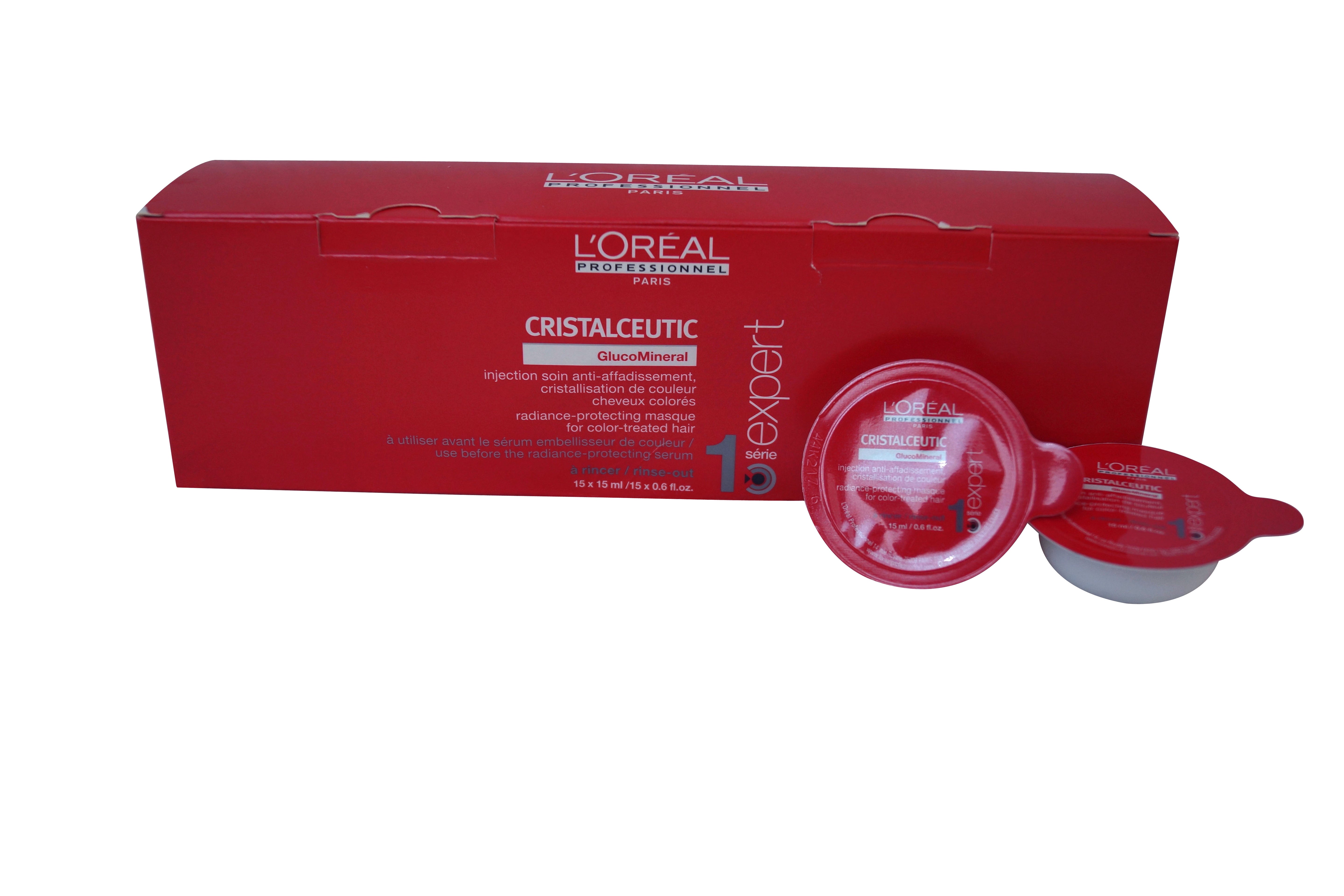 L'Oreal Cristaceutic Radiance-Protecting Masque, 15 x 15 ml.