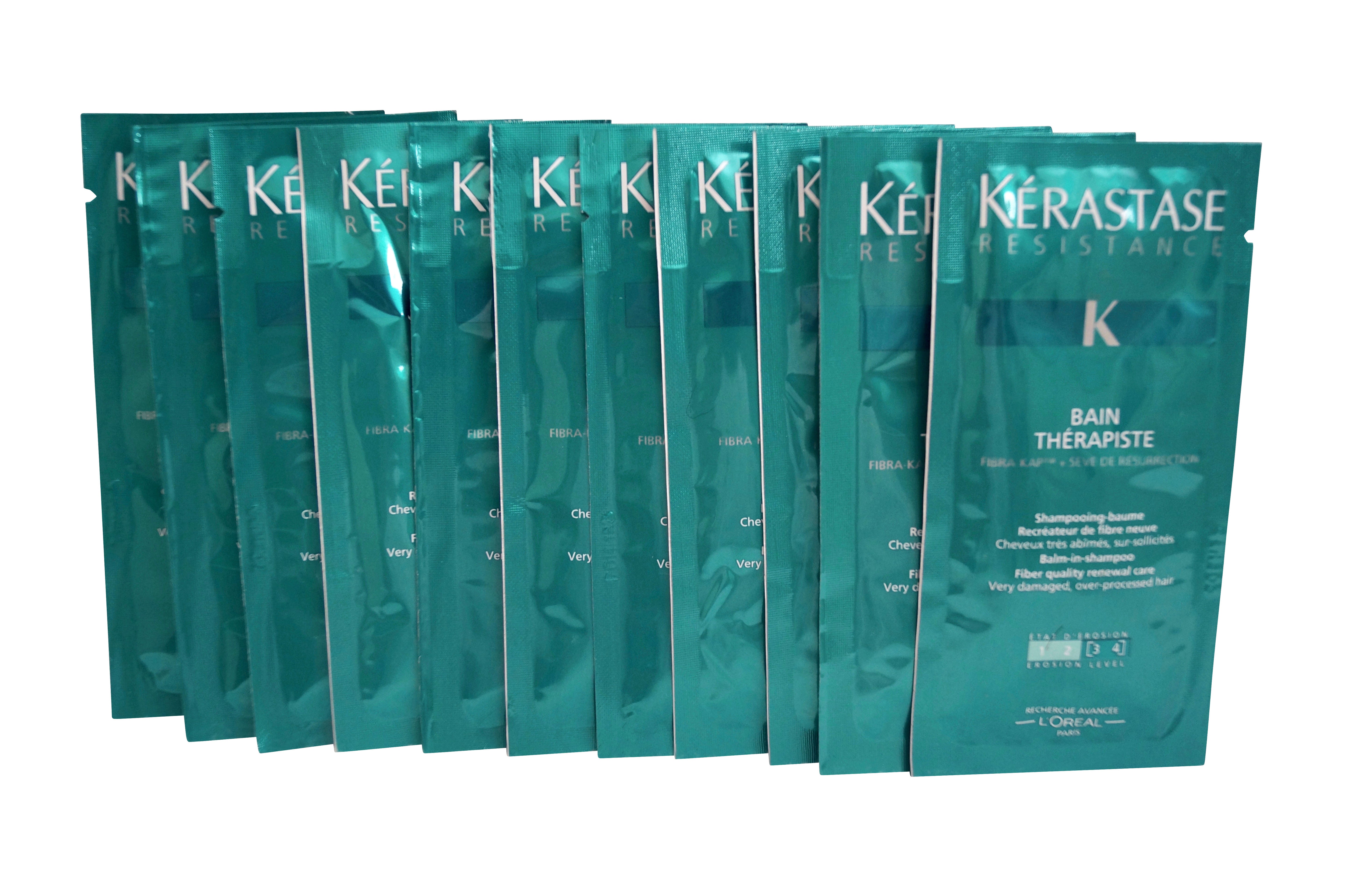 Kerastase Bain Therapiste Shampoo Travel Sachets 0.34 OZ x 11