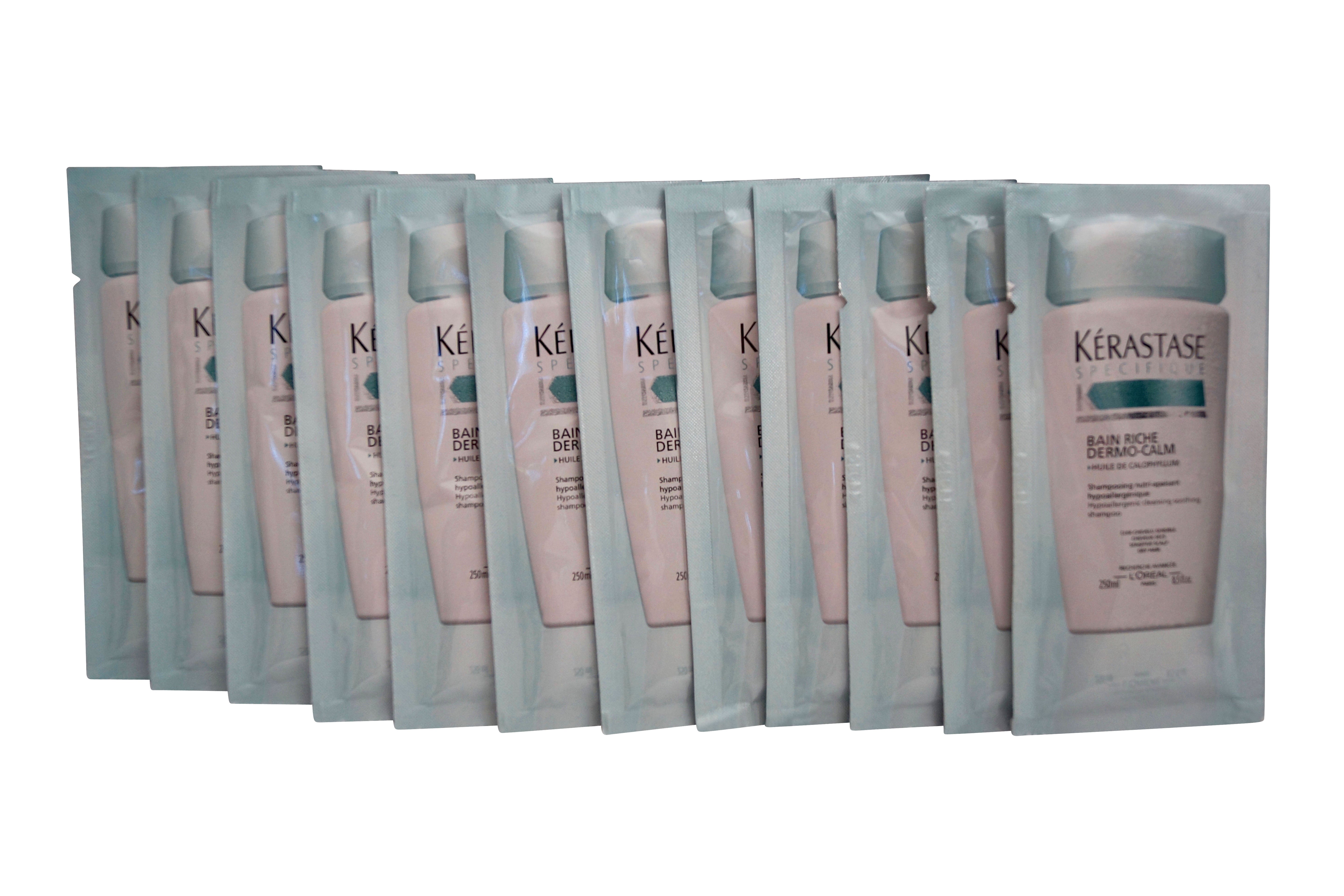 Kerastase Bain Riche Dermo-Calm Dry Hair Travel Sachets 0.34 OZ x 12