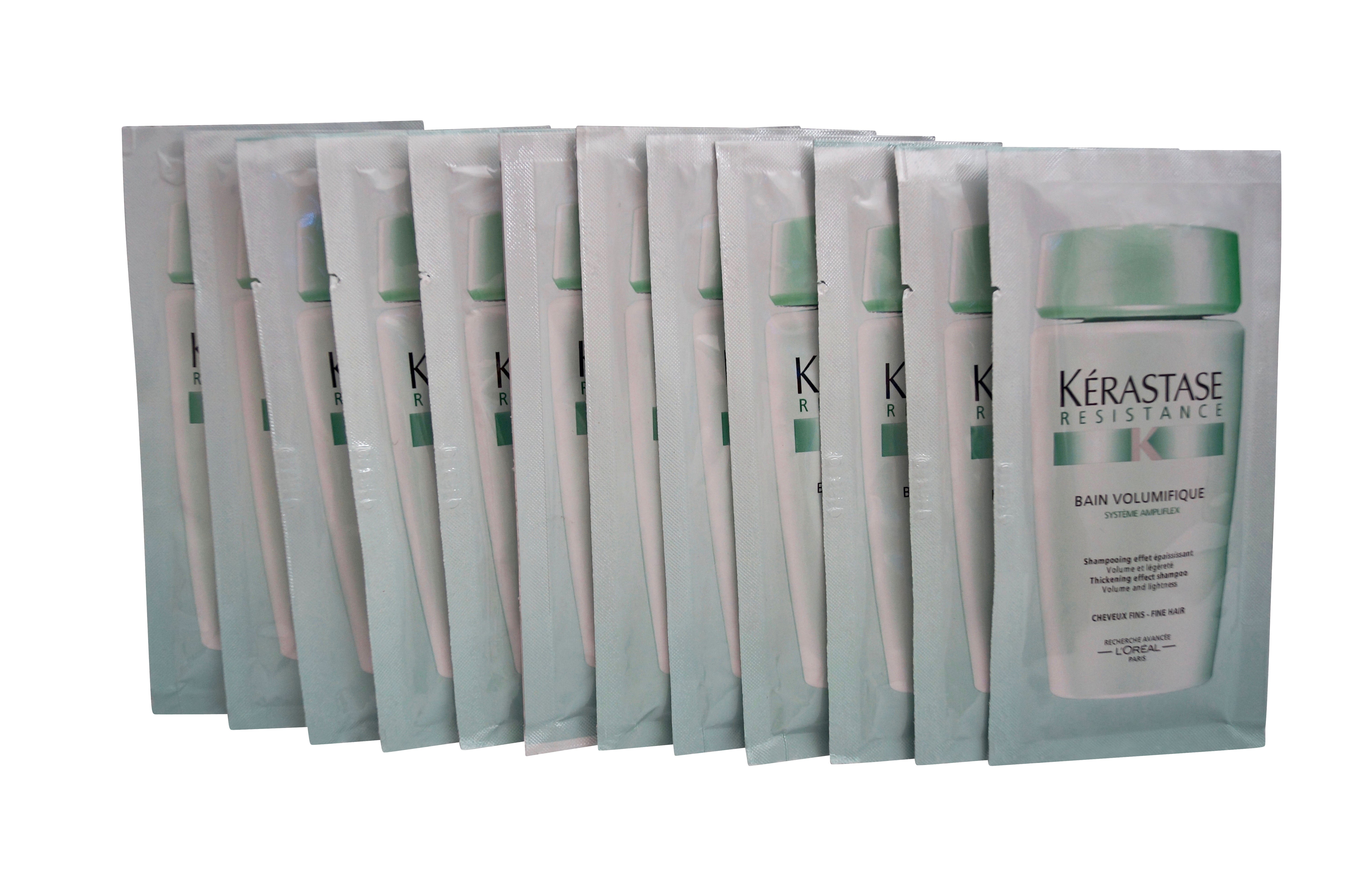 Kerastase Bain Volumifique Shampoo for Fine Hair Travel Sachets 0.34 OZ x 12