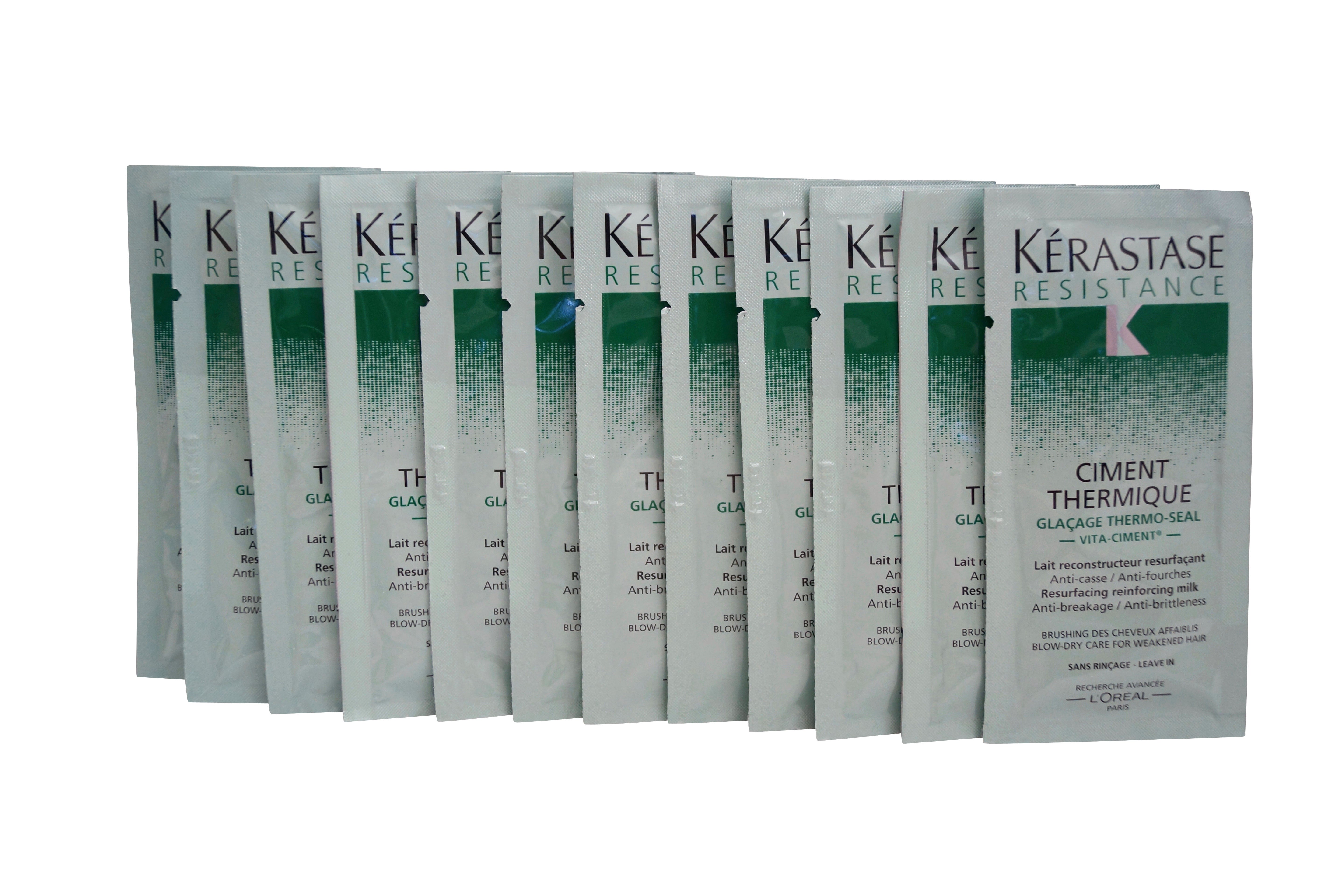 Kerastase Ciment Thermique Resurfacing Reinforcing Milk Sachets 0.34 OZ x 12