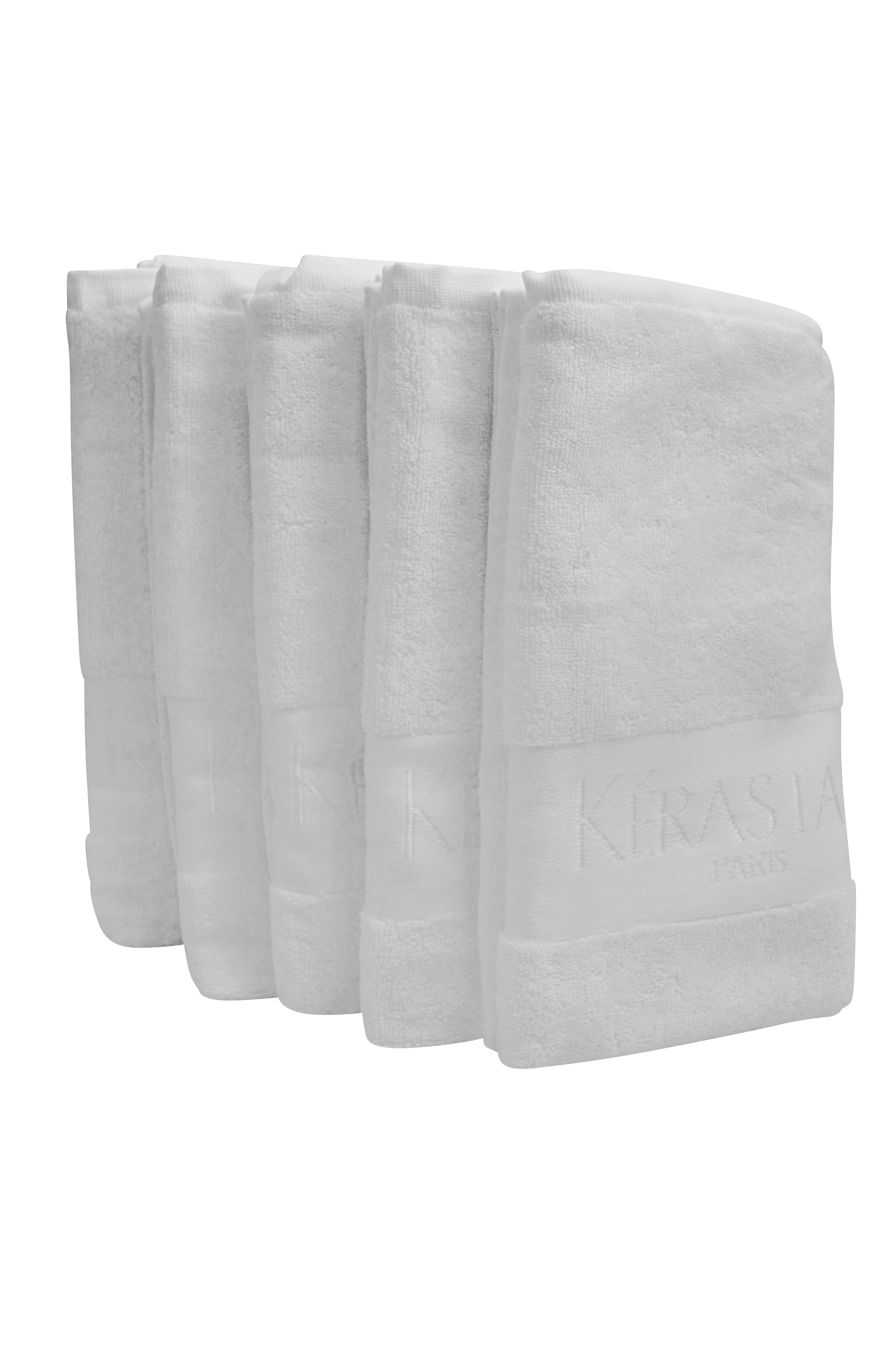 Kerastase Salon Towel White Cotton 18 W x 33 L Set of 5