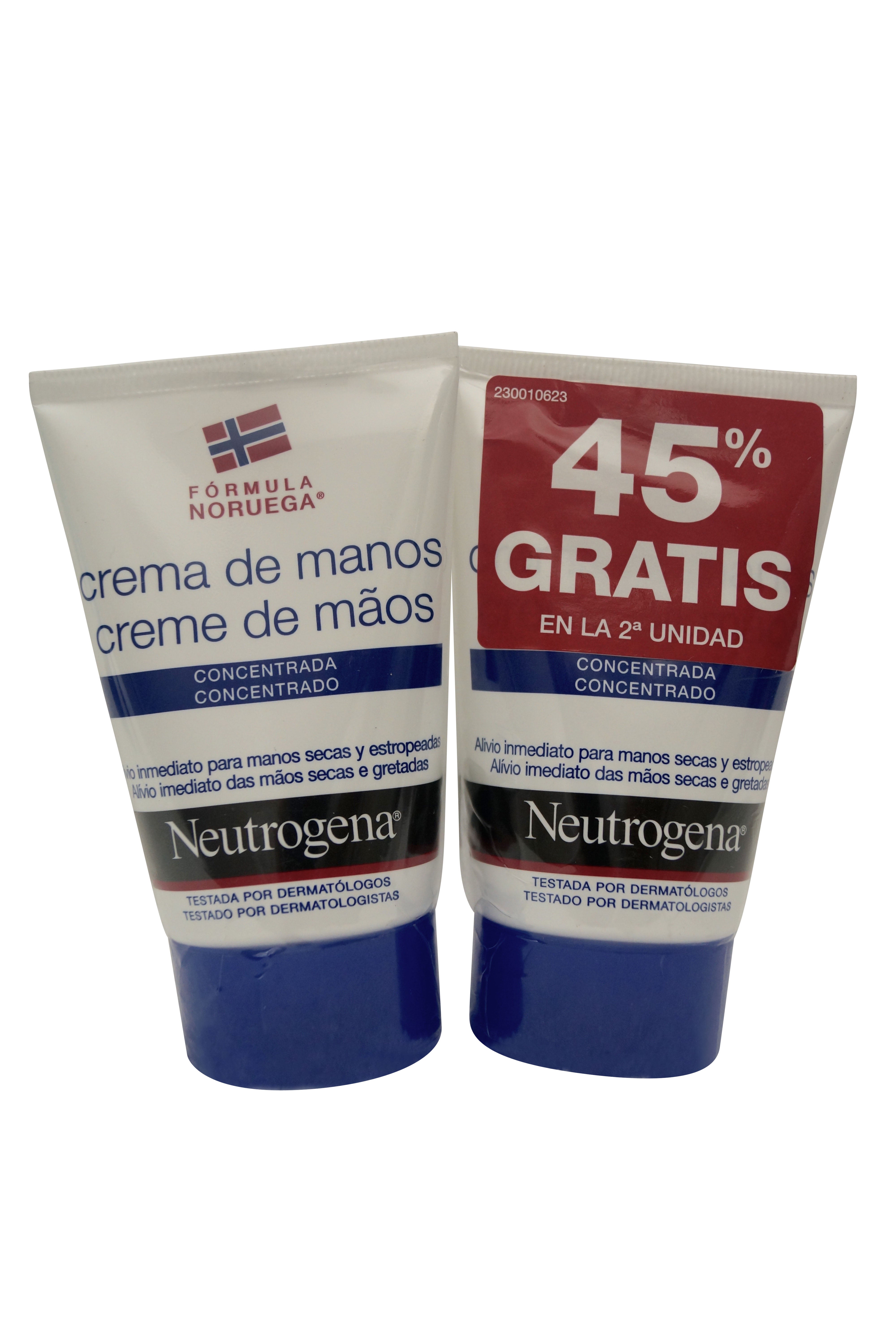 Neutrogena Hand Cream Concentrated Twin Pack, 50 ml.