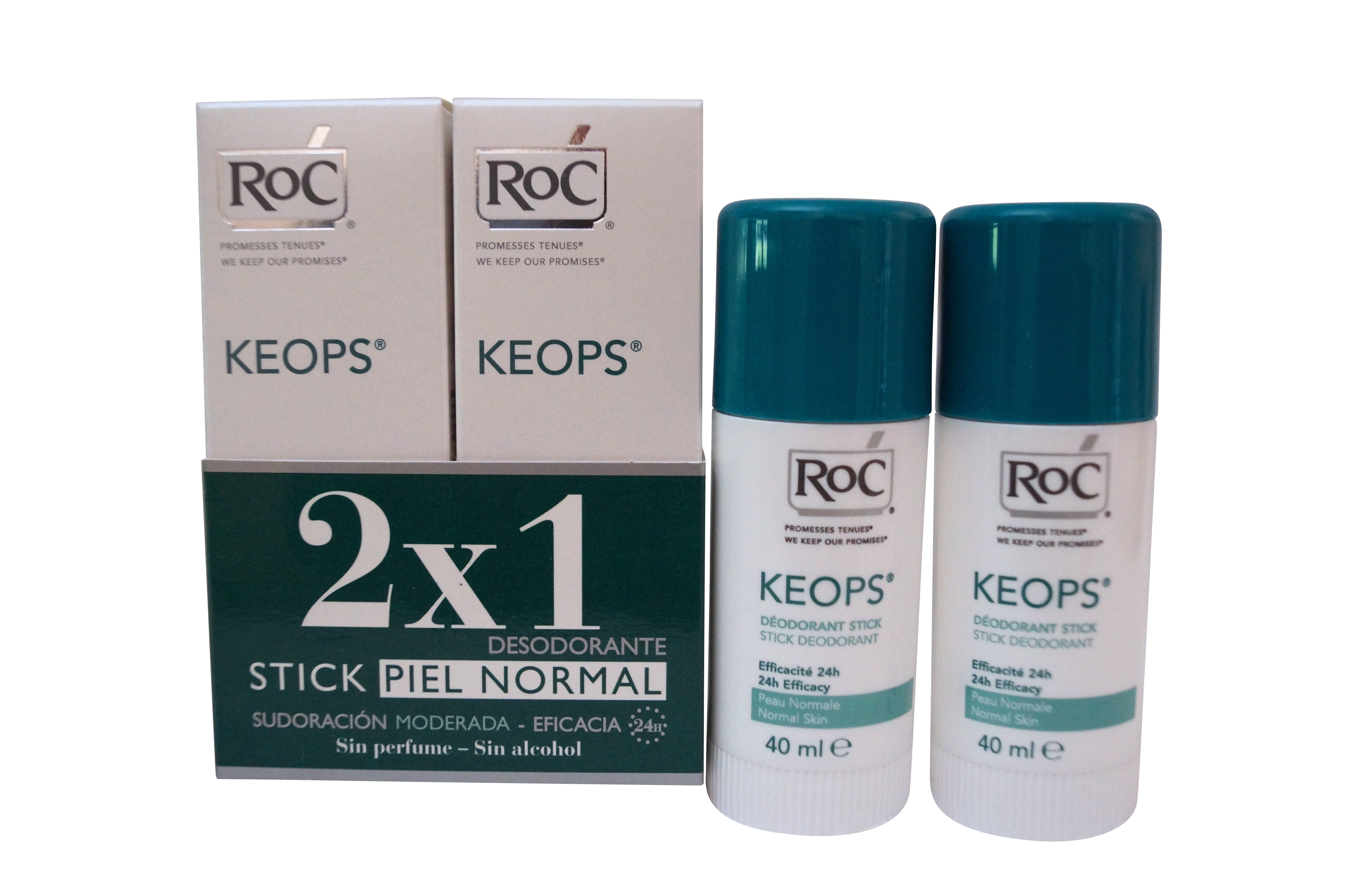 RoC KEOPS Deodorant Stick 40 ml DUO