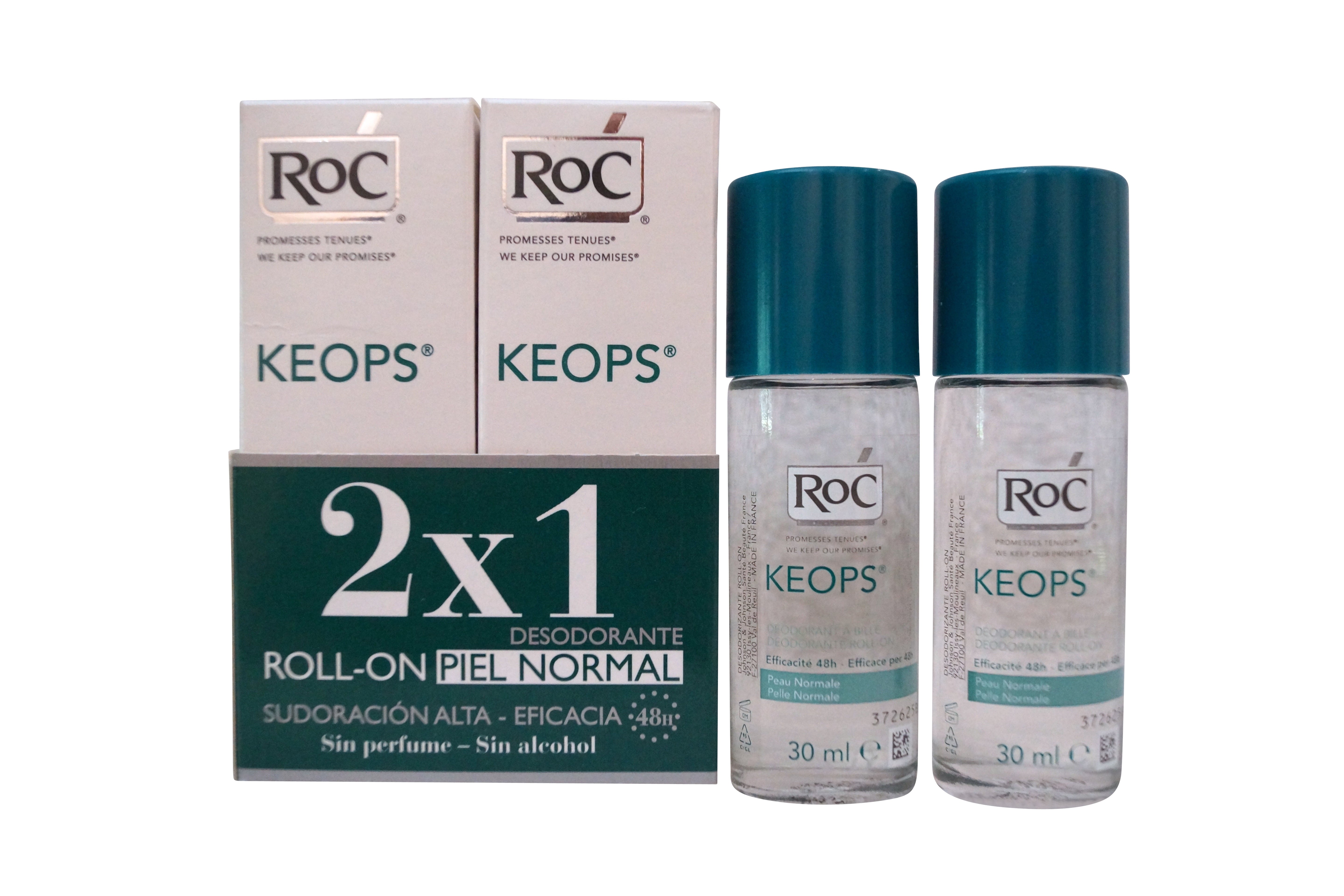 RoC KEOPS Deodorant Roll-On 30 ml DUO