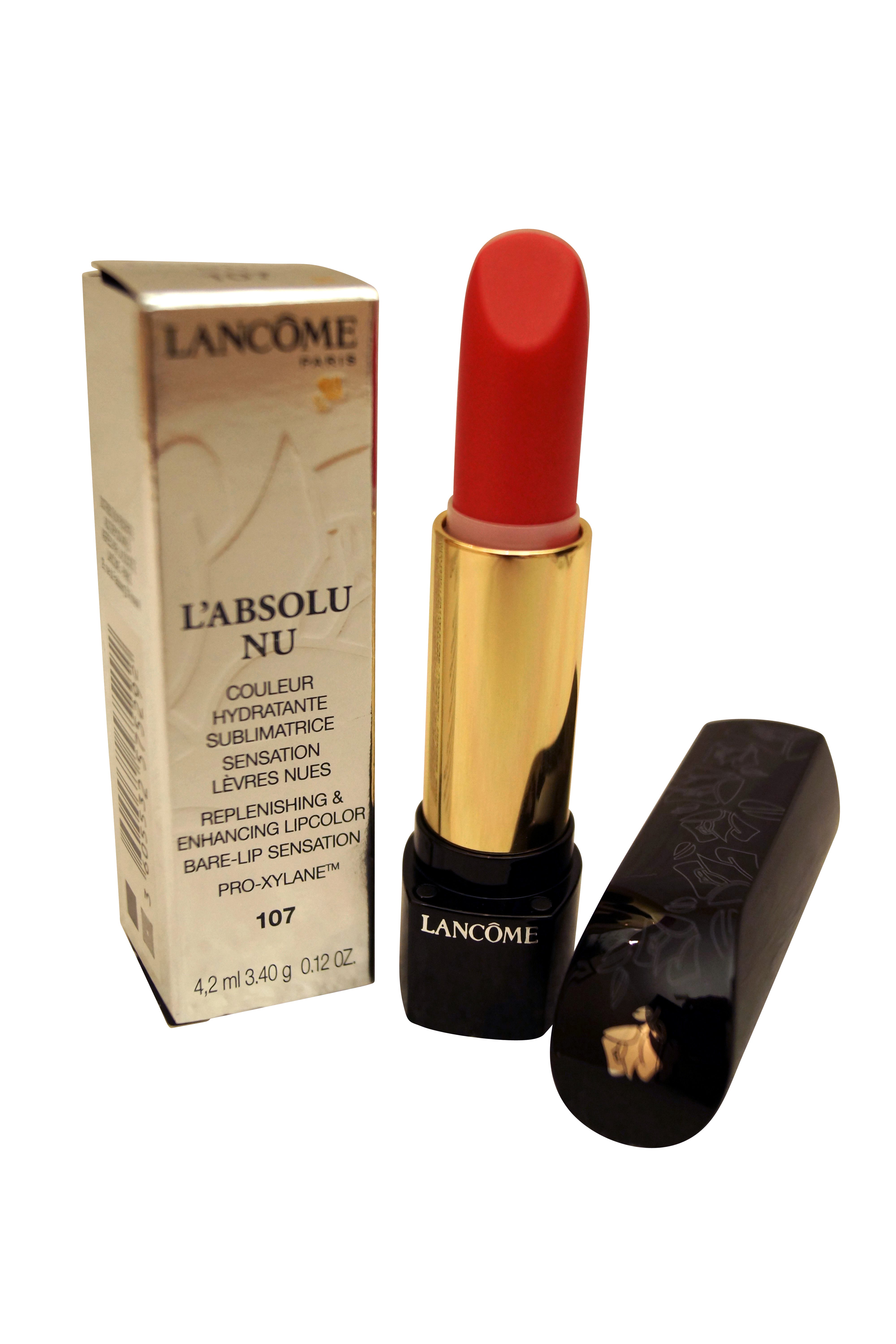 Lancome Paris L'Absolu Nu Replenishing and Enhancing Lipcolor 107 Corail Tutu