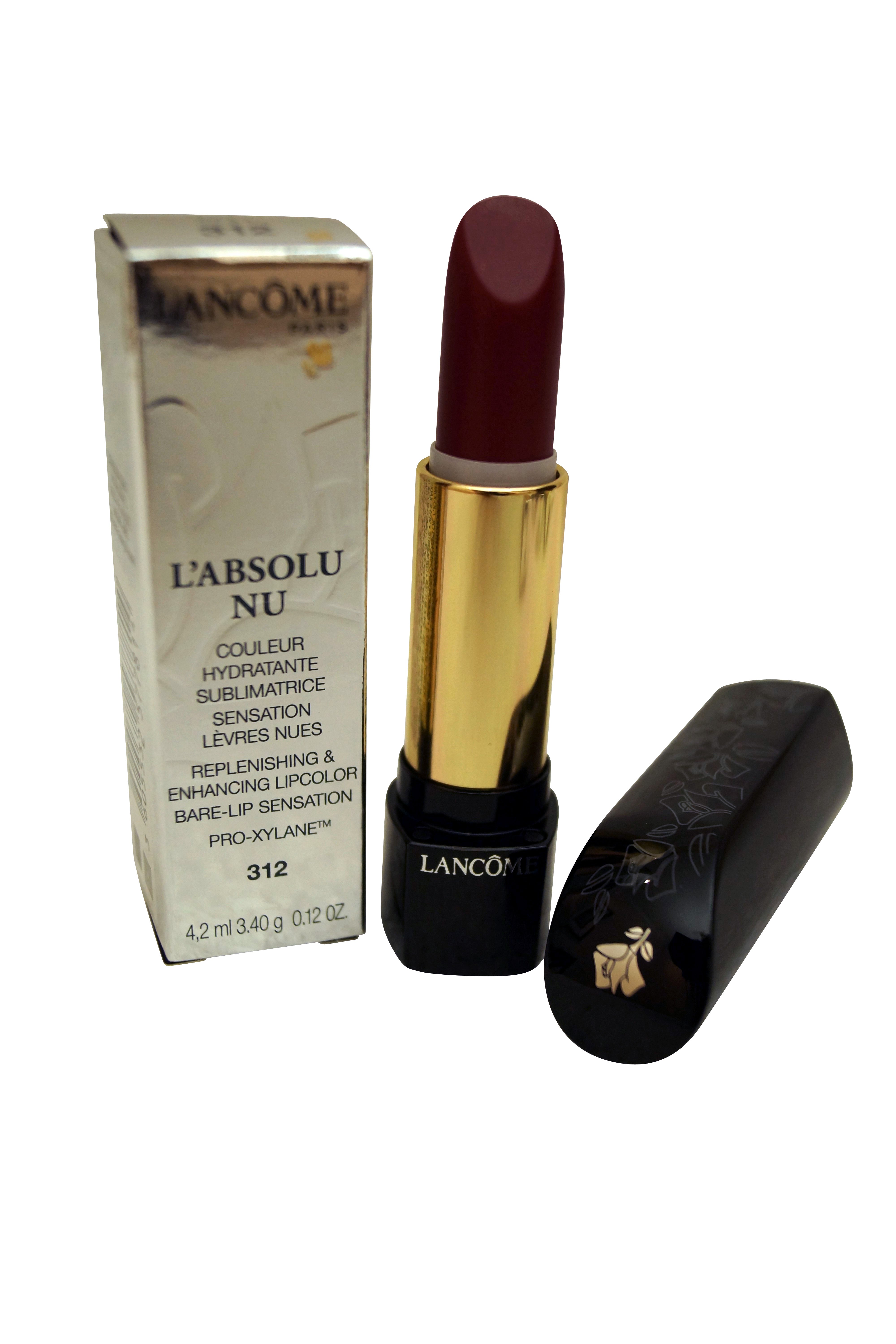 Lancome Paris L'Absolu Nu Replenishing and Enhancing Lipcolor 312 Prune Popeline