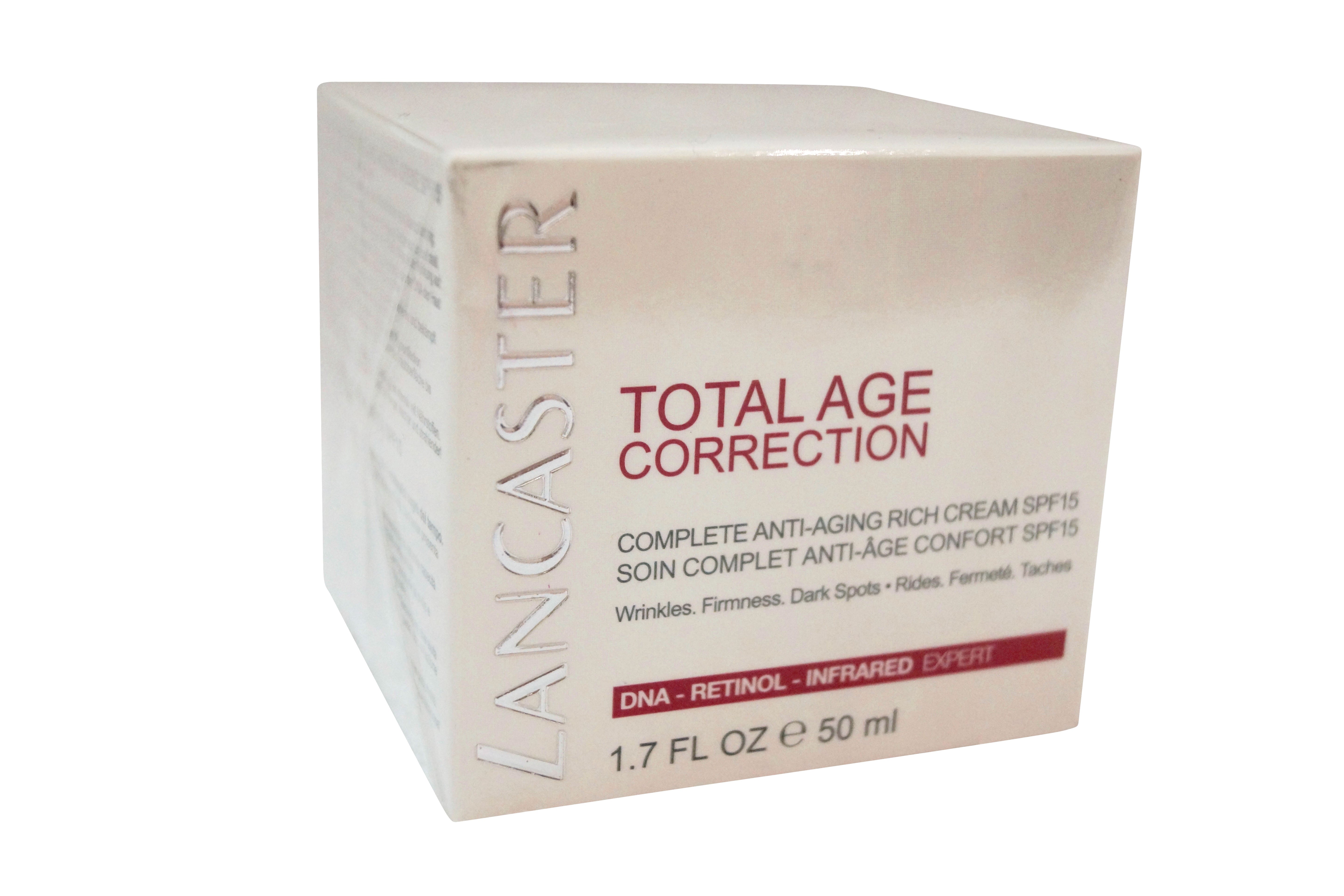 Lancaster Total Age Correction Complete Rich Cream SPF15, 50 ml 1.7 oz.