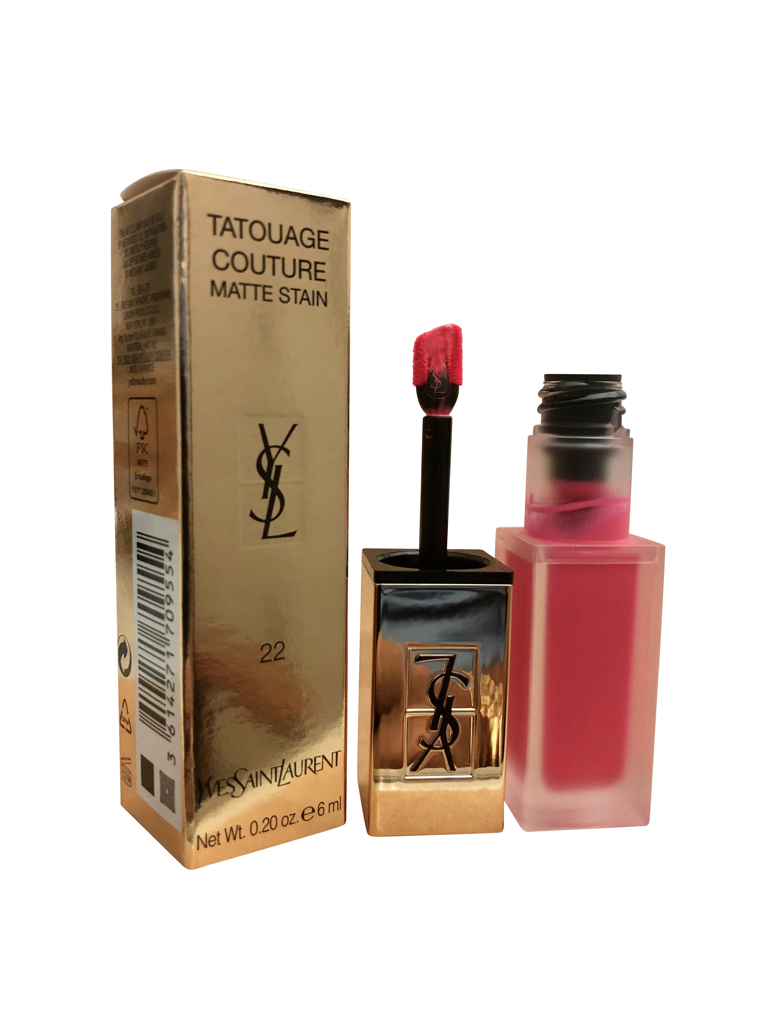 Yves Saint Laurent Tatouage Couture Matte Stain #22 Corail Anti Mainstream 0.20 OZ