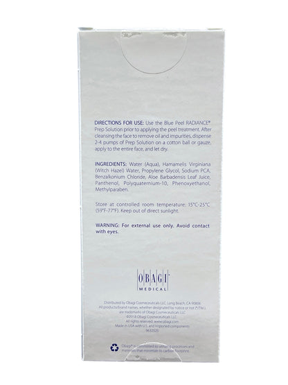 Obagi Medical Blue Peel Radiance Prep Solution 6.7 OZ