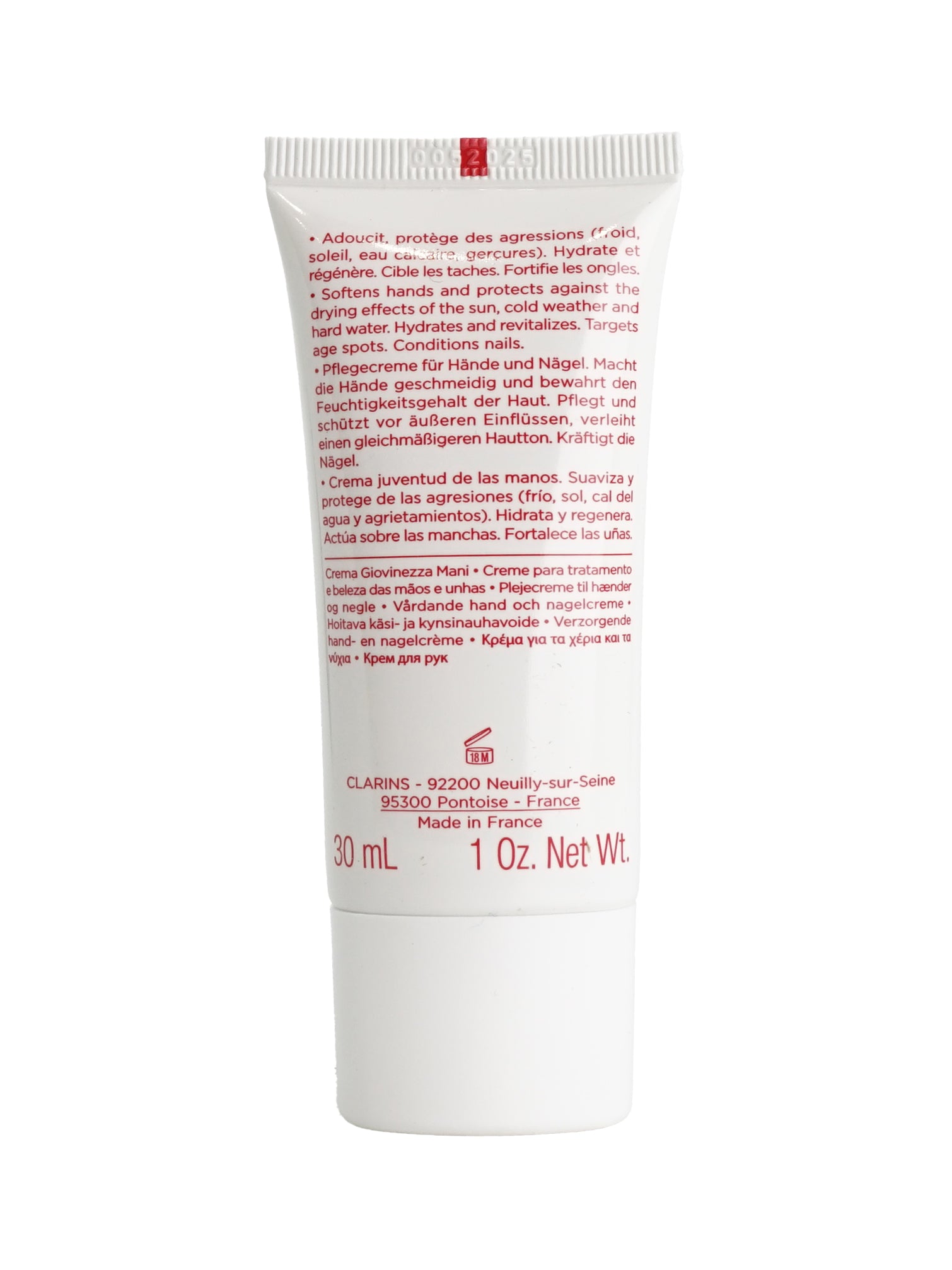 Clarins Hand and Nail Treatment Cream All Skin Types 1 OZ