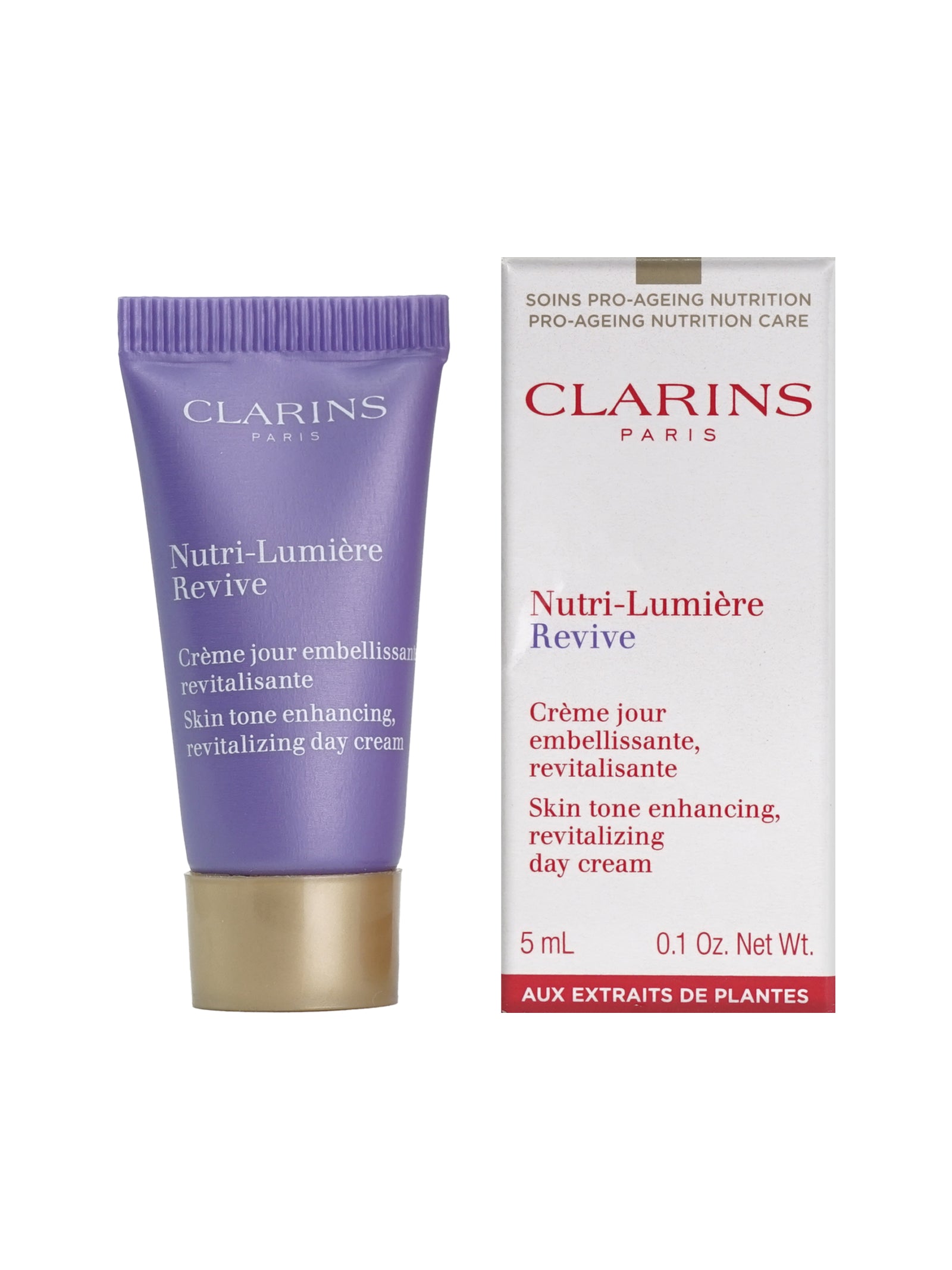 Clarins Nutri Lumiere Revive Skin Tone Enhancing Day Cream 0.1 OZ