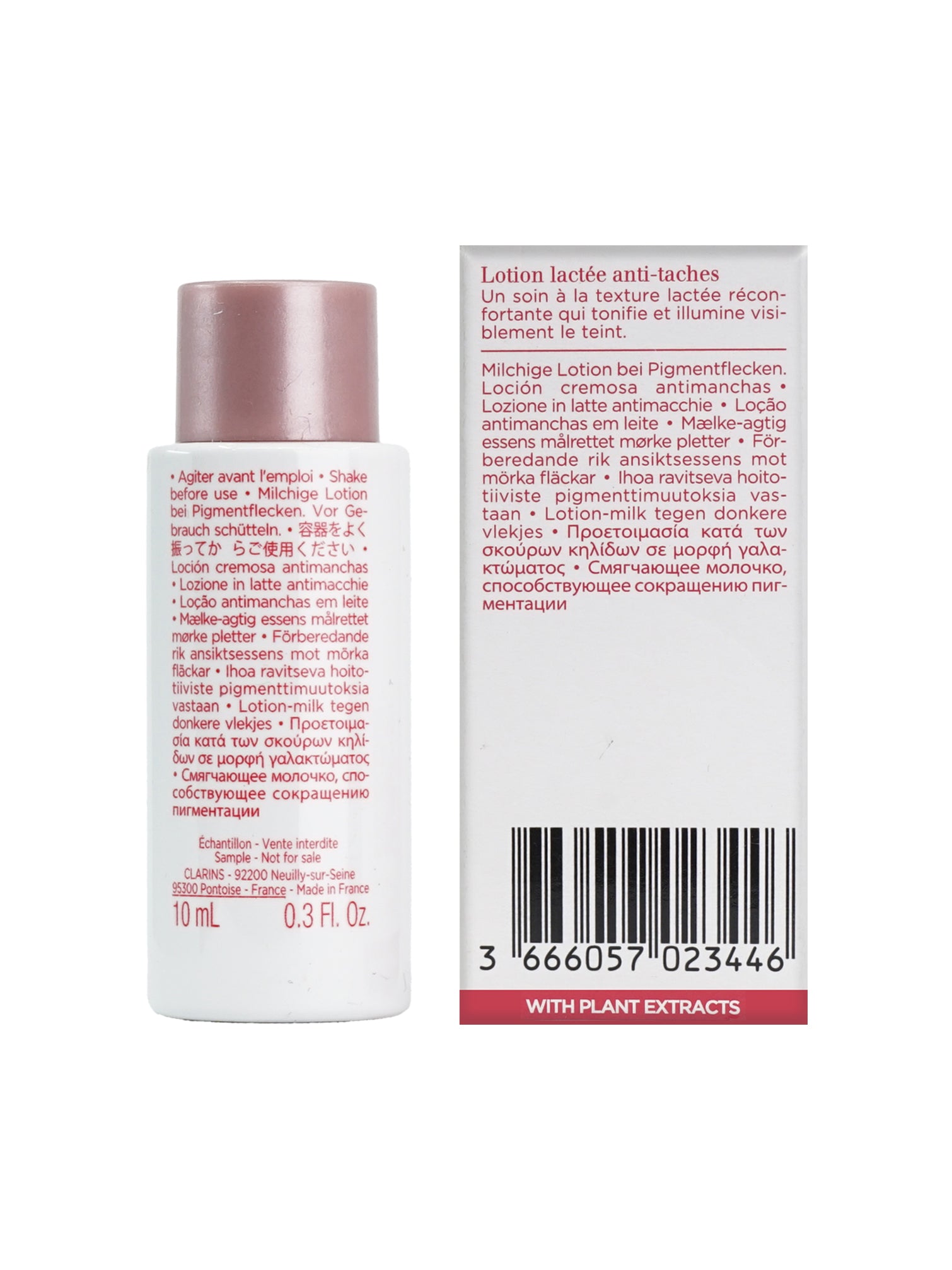 Clarins Bright Plus Dark Spot Targeting Milky Essence 0.3 OZ