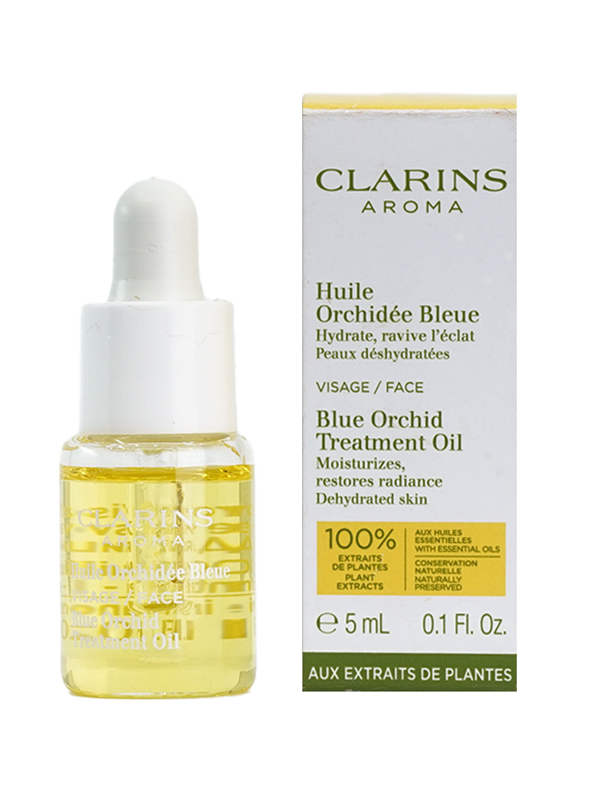 Clarins Blue Orchid Treatment Oil Dehydrated Skin 0.1 OZ