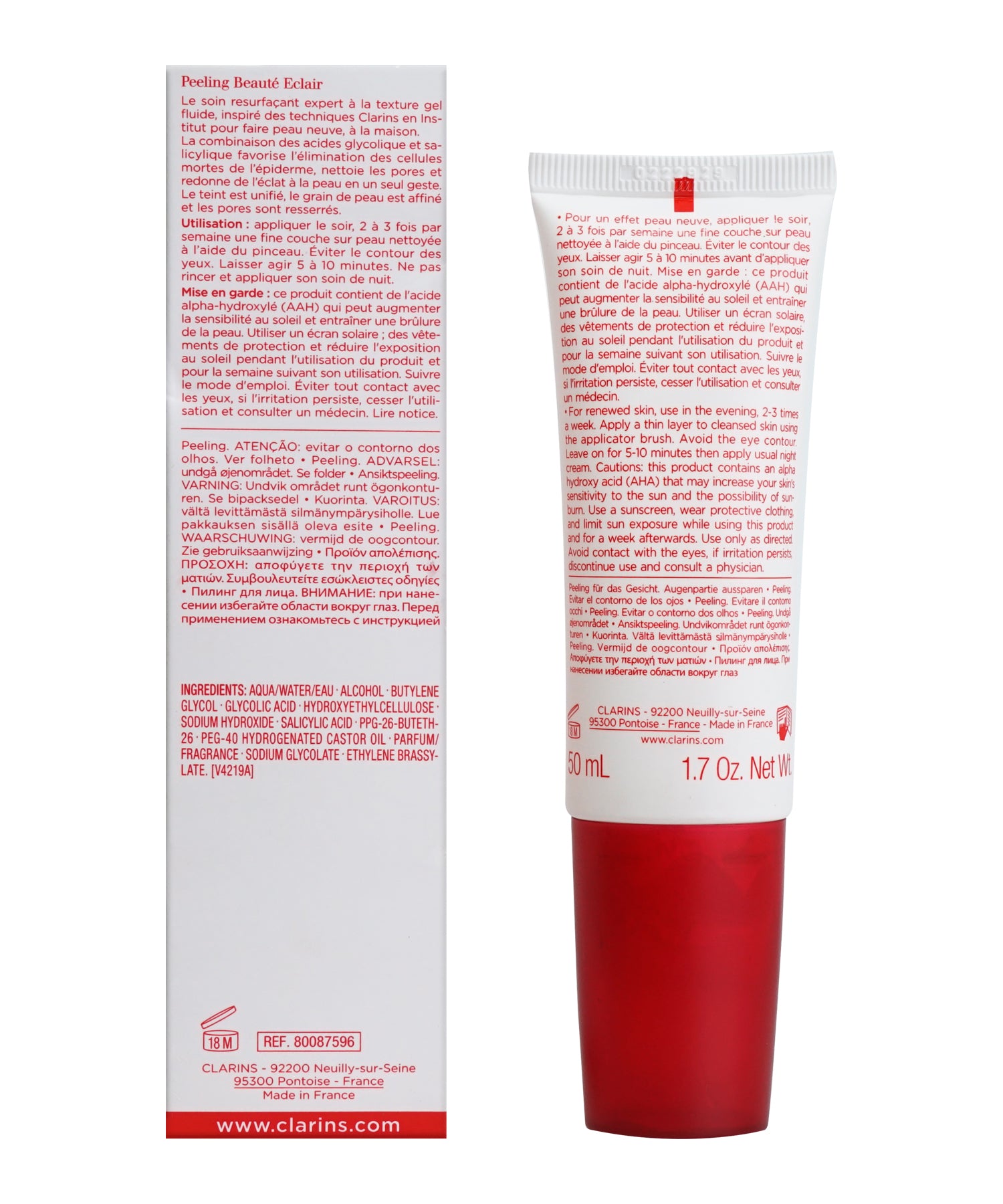 Clarins Beauty Flash Peel AHA & BHA All Skin Types 1.7 OZ