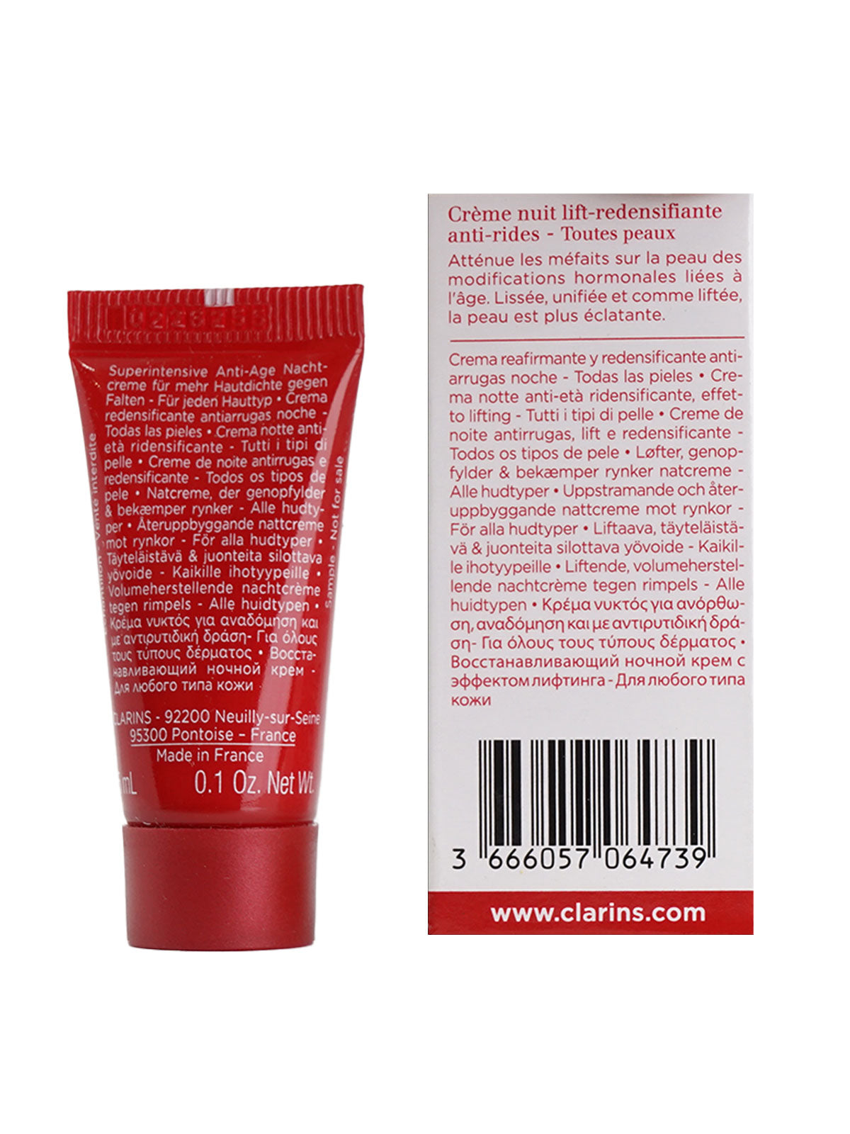 Clarins Super Restorative Night Cream All Skin Types 0.1 OZ