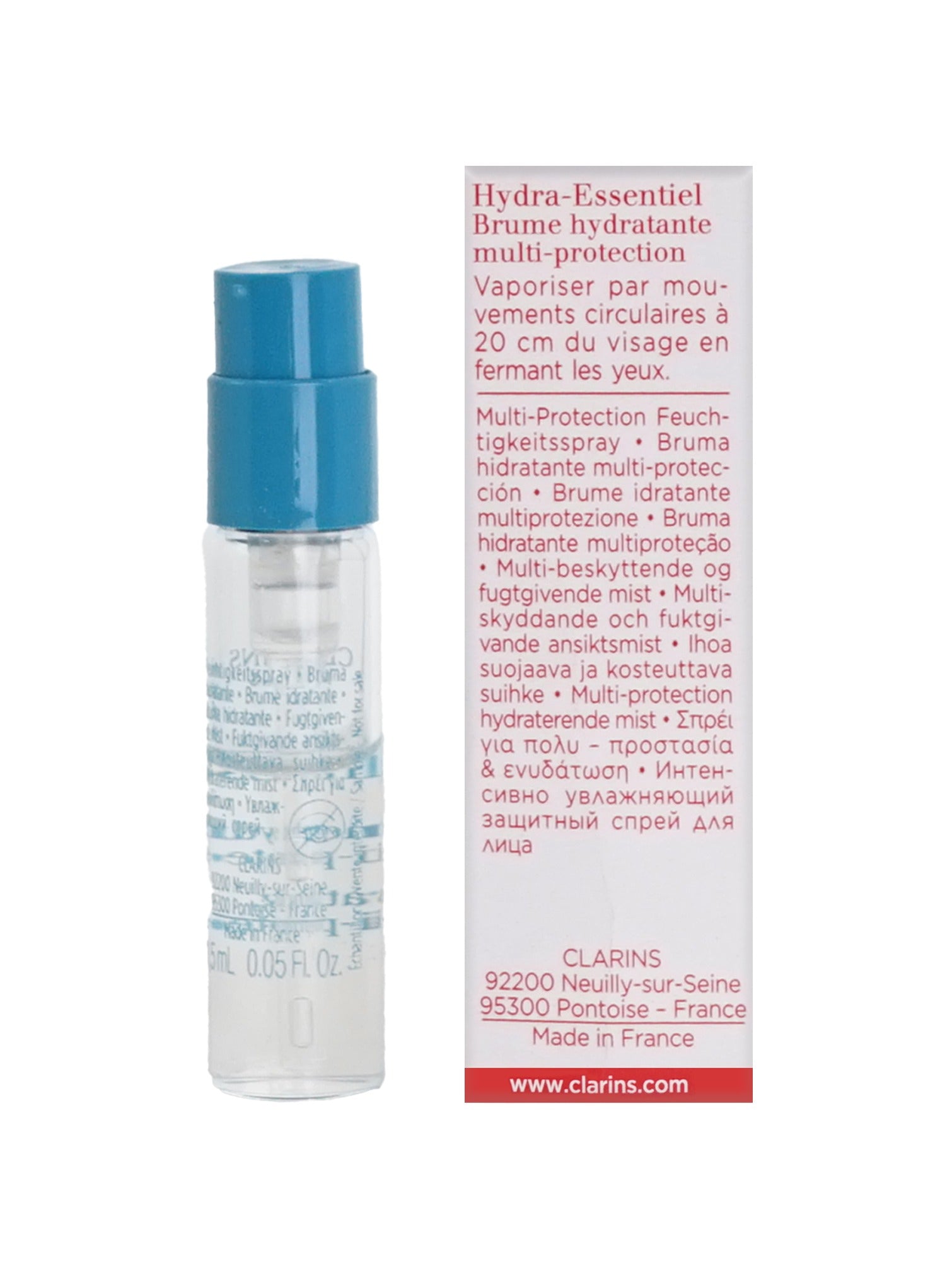 Clarins Hydra Essential Hydrating Multi Protection Mist 0.05 OZ