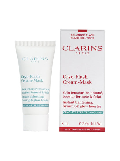 Clarins Cryo Flash Cream Mask Instant Tightening, Firming & Glow Booster 0.2 OZ